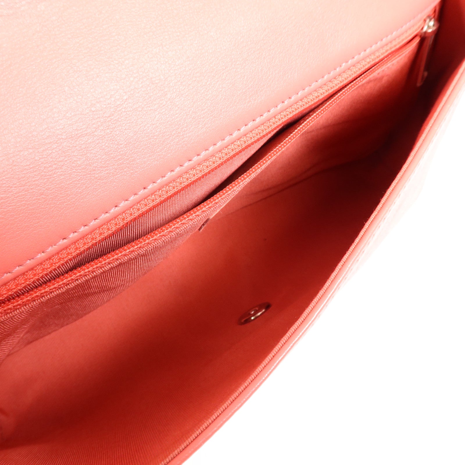 CHANEL 牛皮皮革Chain Shoulder銀扣鏈帶肩背袋