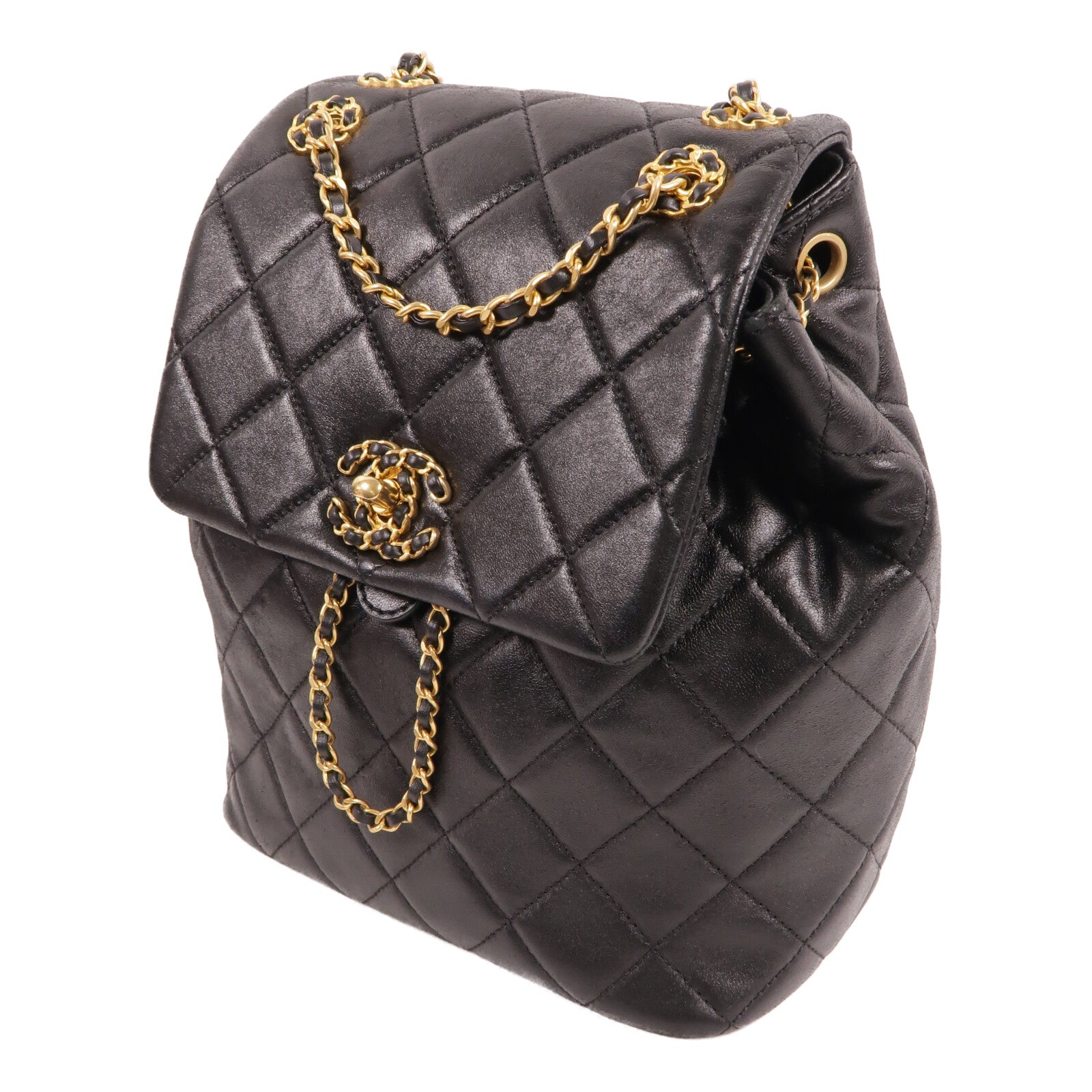 CHANEL 牛皮皮革C19 Backpack背包