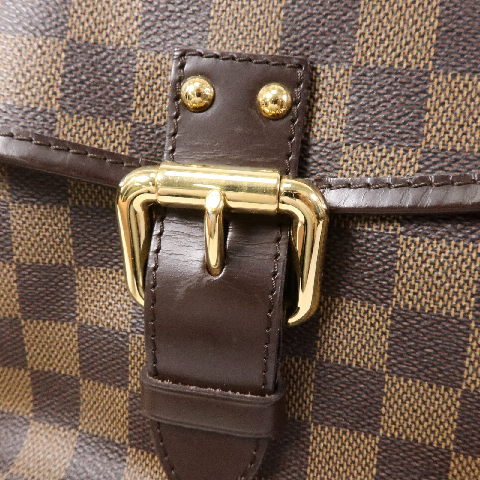 LOUIS VUITTON Damier Highbury金扣肩背袋