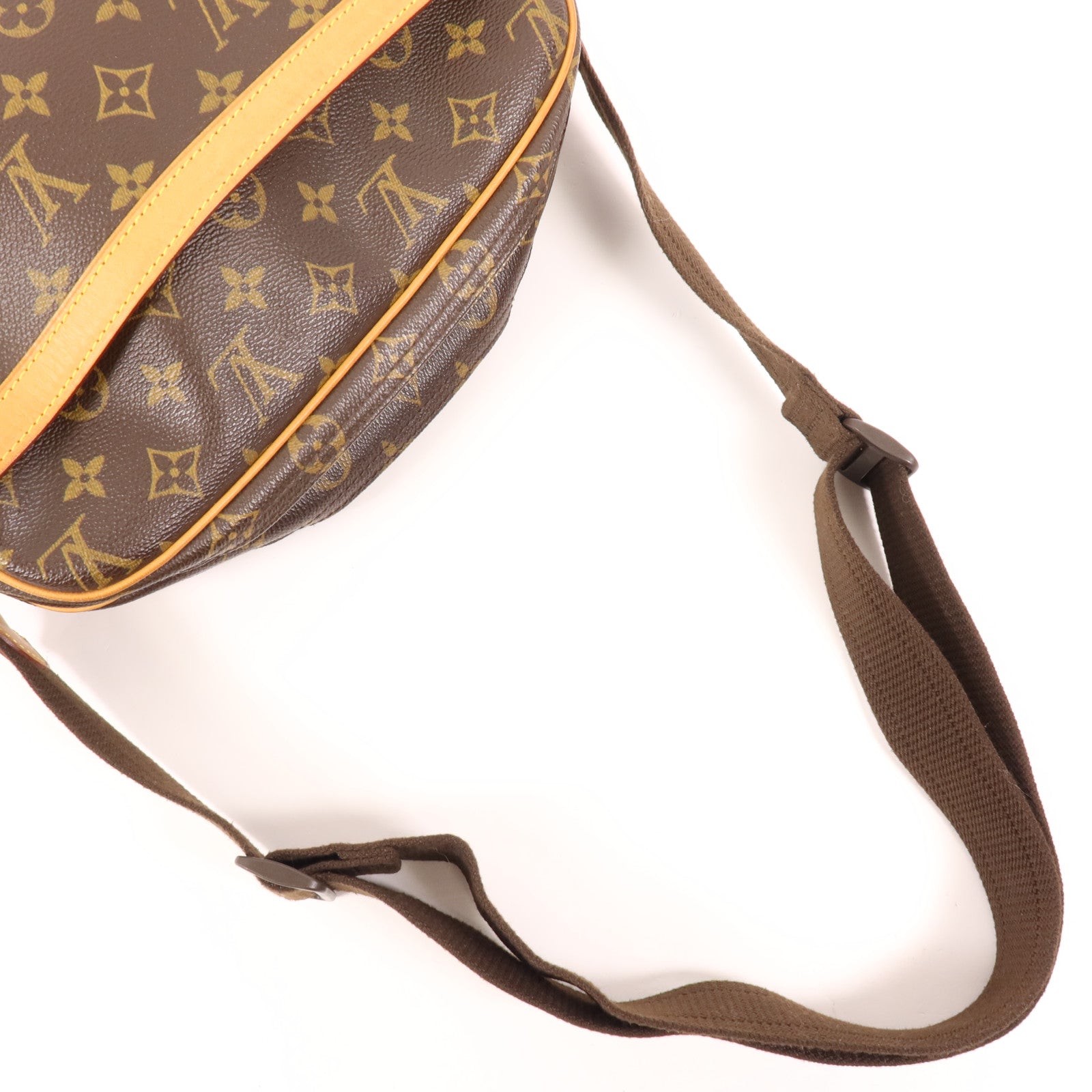 LOUIS VUITTON Monogram Reporter PM金扣肩背袋