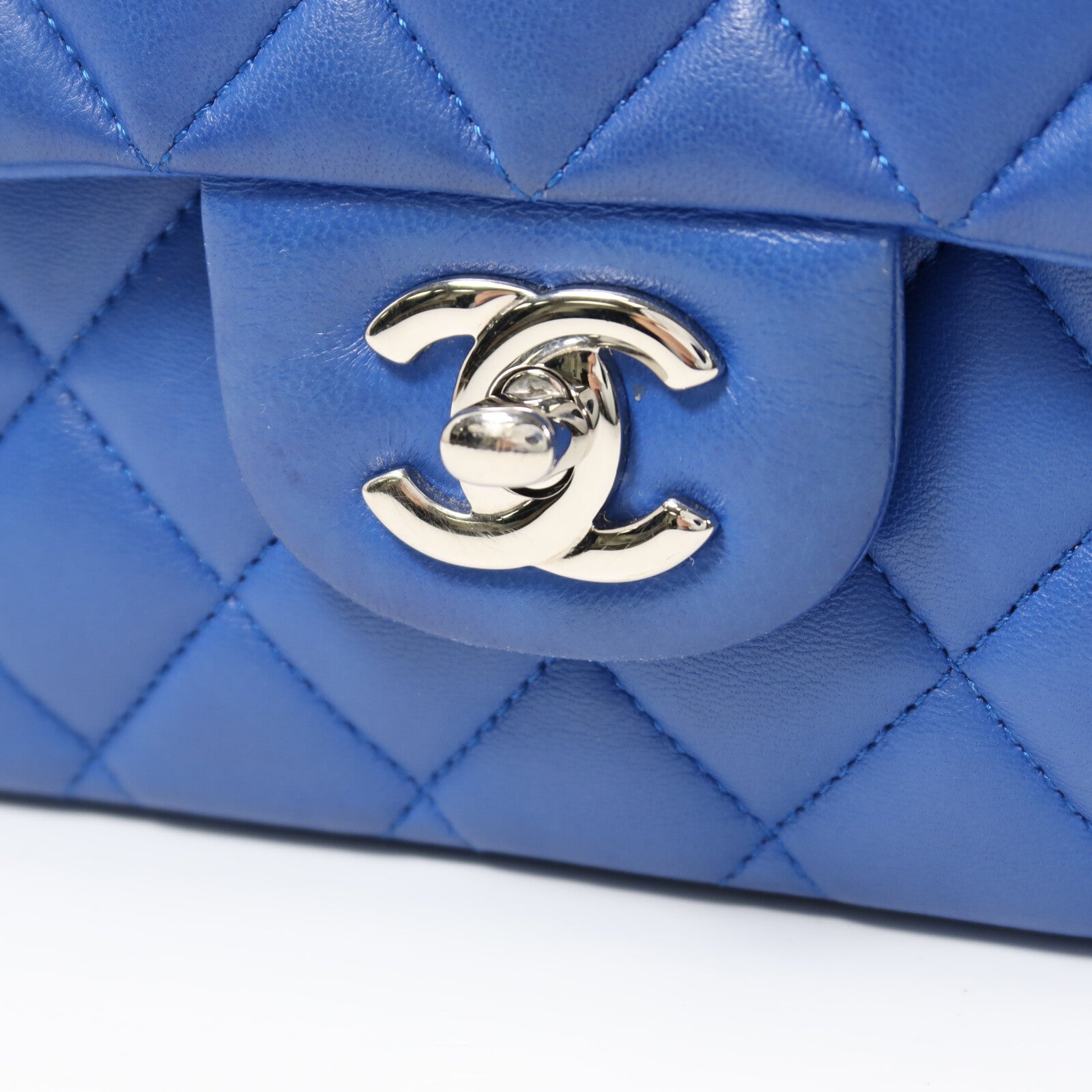 CHANEL 【激減優惠】羊皮皮革Classic 25銀扣鏈帶肩背袋