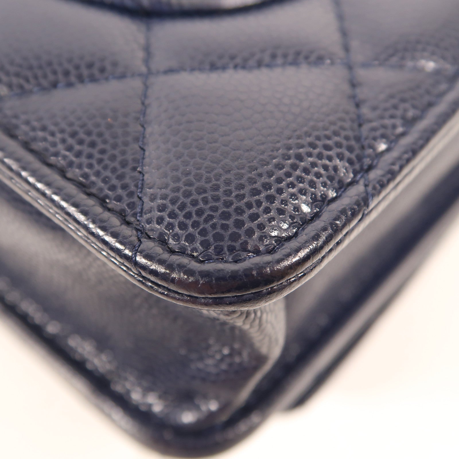 CHANEL 牛皮皮革WOC Wallet On Chain金扣鏈帶肩背袋