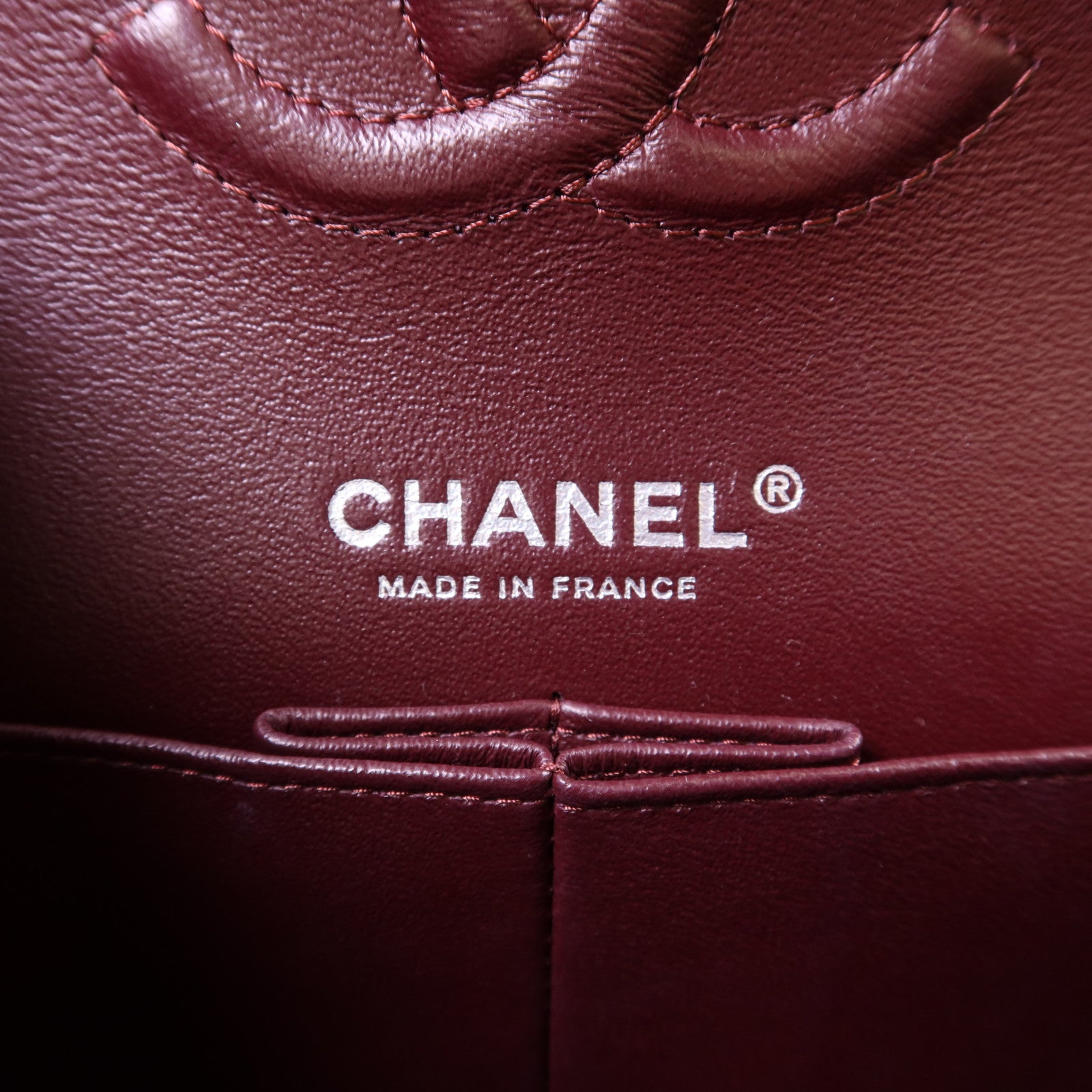 CHANEL 牛皮皮革Classic 25銀扣鏈帶肩背袋