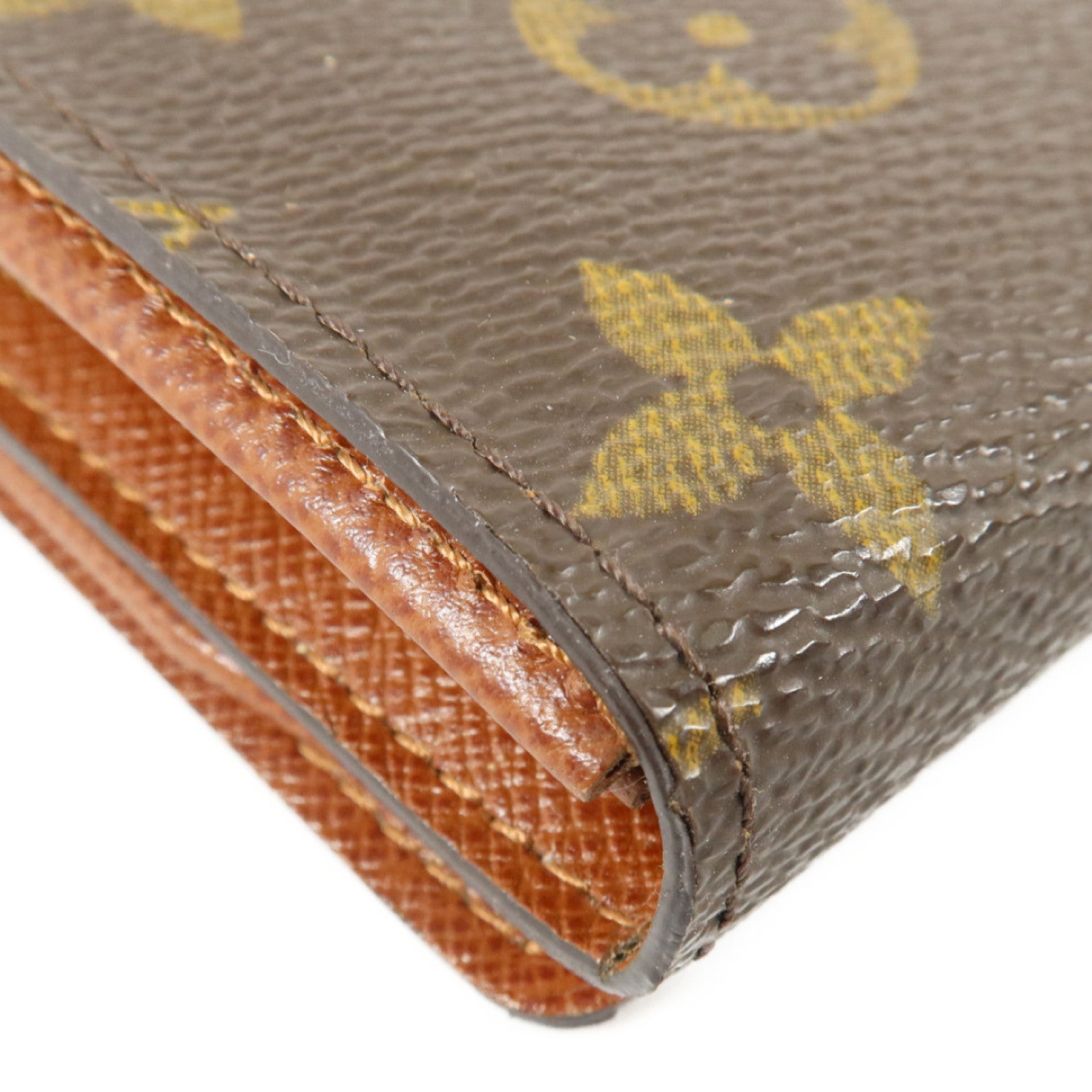 LOUIS VUITTON Monogram Porte Monnaie Billets Tresor金扣長錢包
