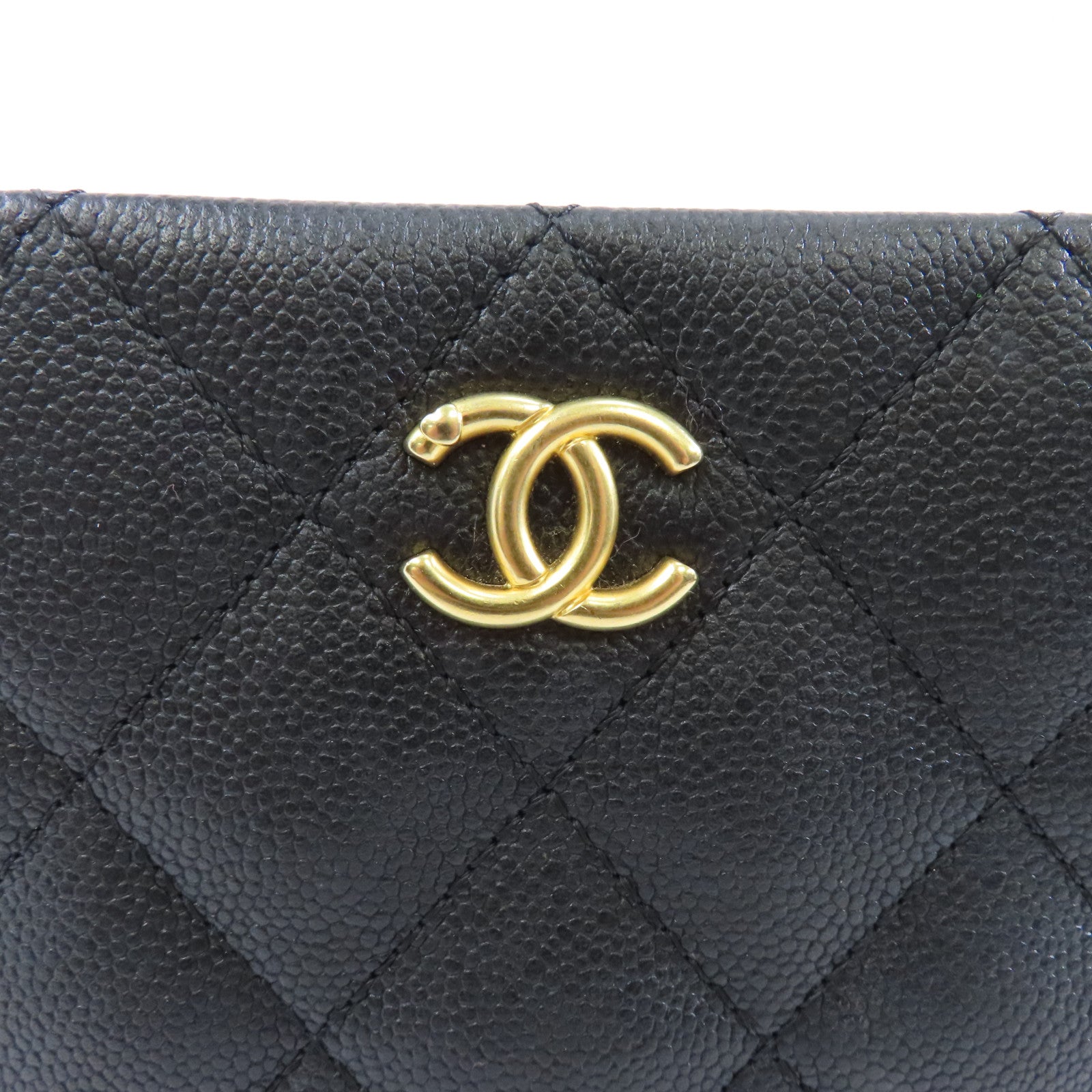 CHANEL 【激減優惠】菱格Caviar皮革Chain Shoulder Bag金扣鏈帶肩背袋黑色