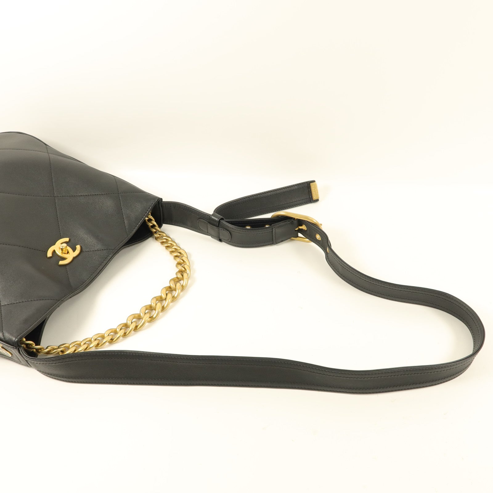 CHANEL 羊皮皮革Easy Mood Hobo Bag手挽肩背兩用袋