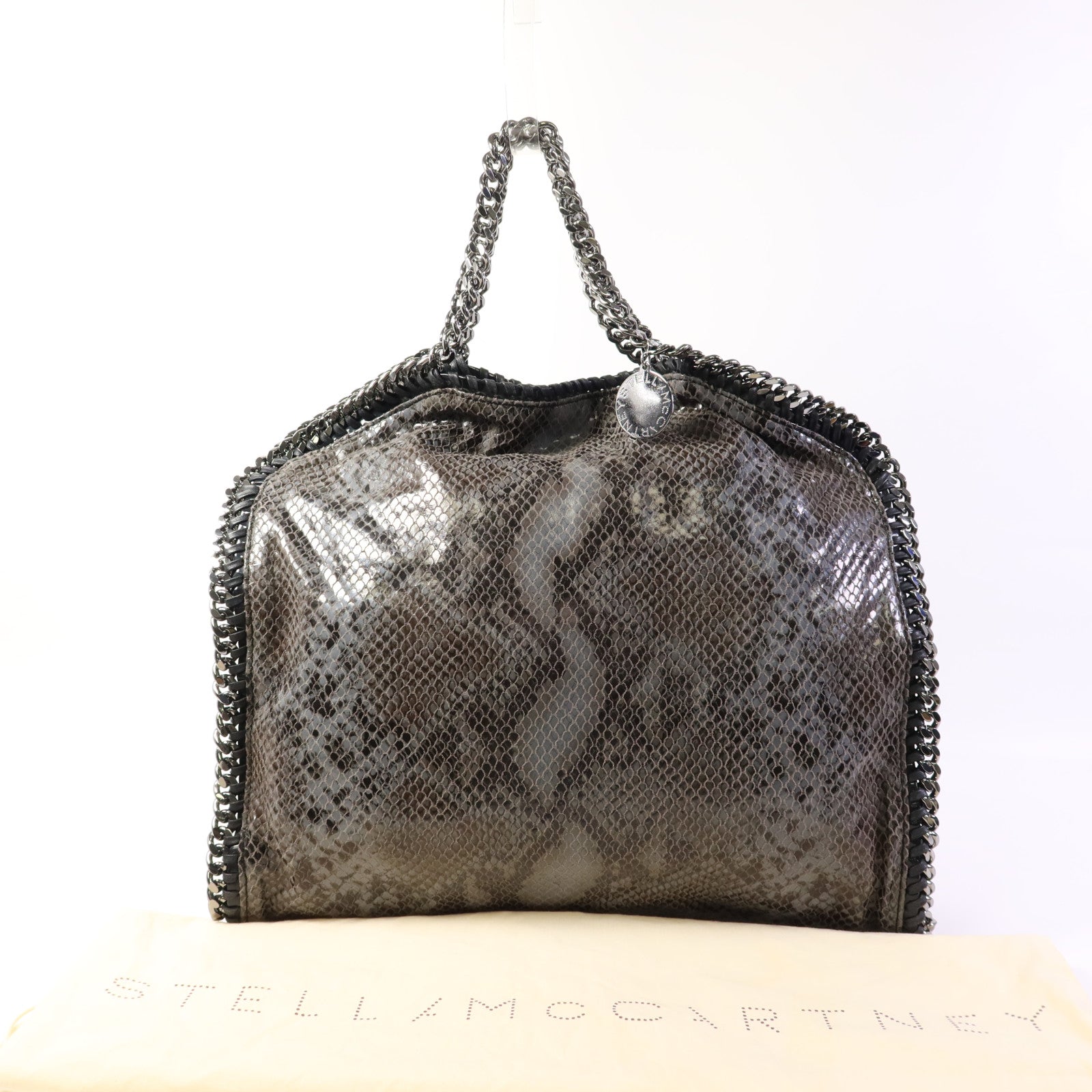 SELECTION 聚酯纖維Stella Mccartney銀扣鏈帶手挽肩背兩用袋