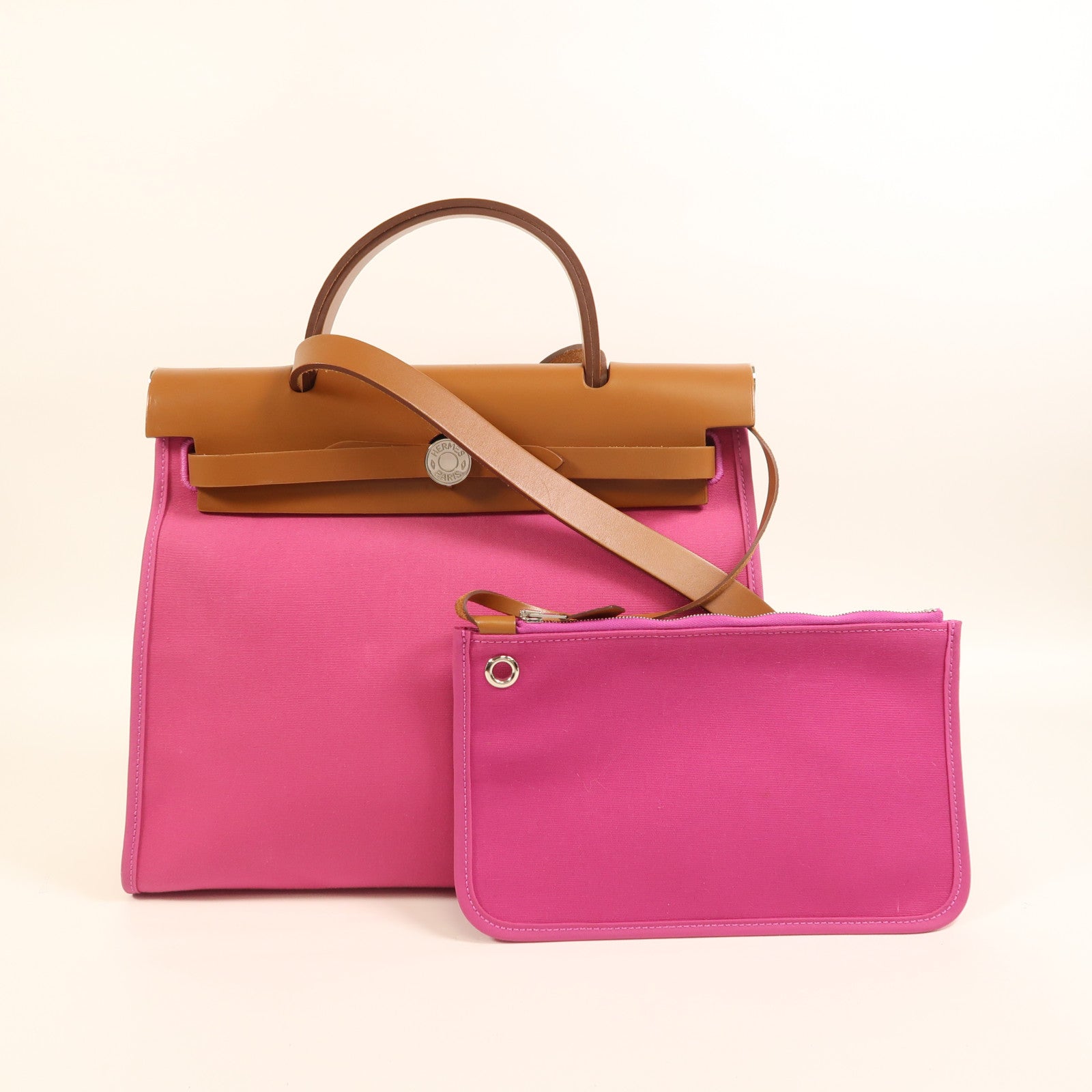 HERMES 帆布Herbag PM手挽肩背兩用袋