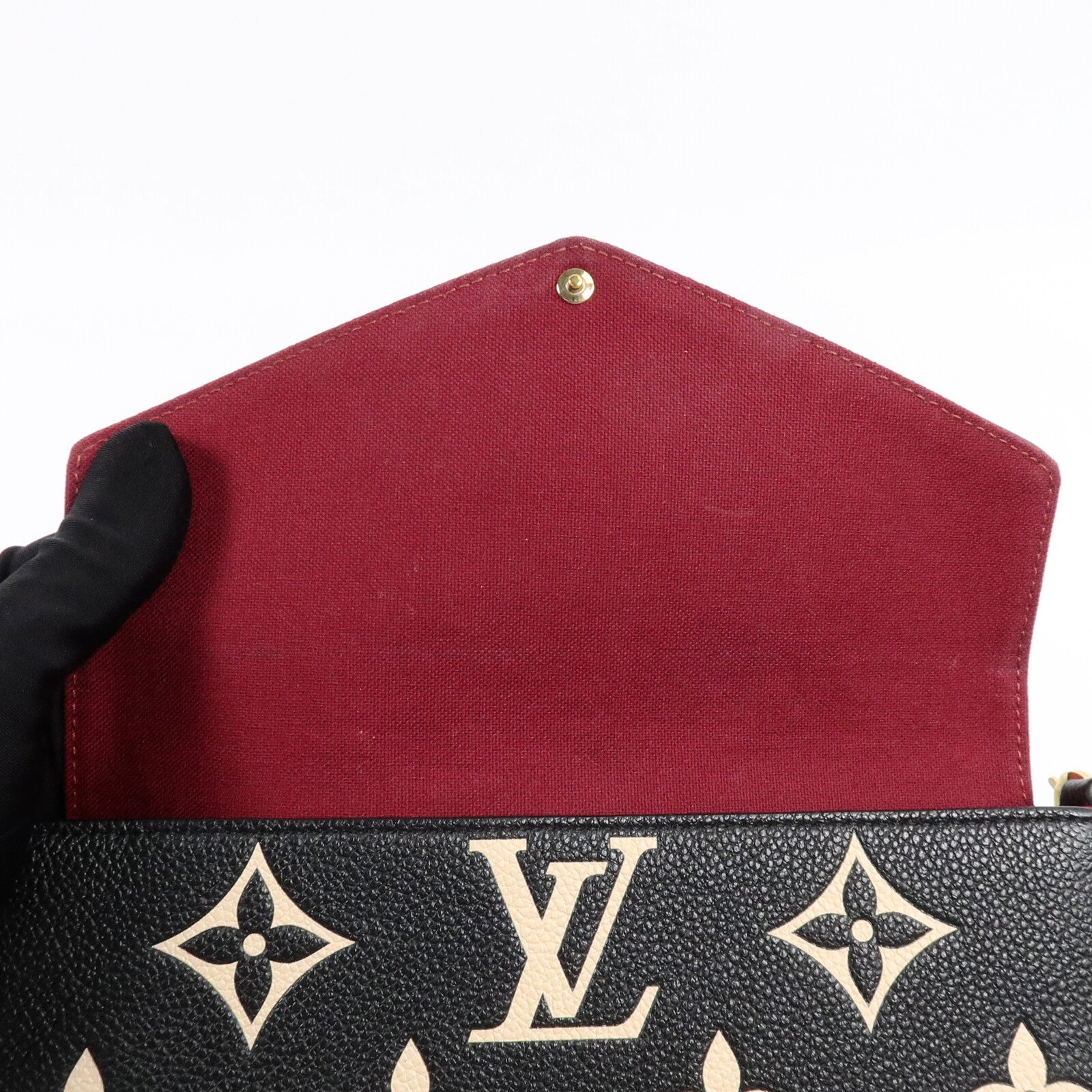 LOUIS VUITTON Monogram Empreinte Pochette Felicie肩背袋