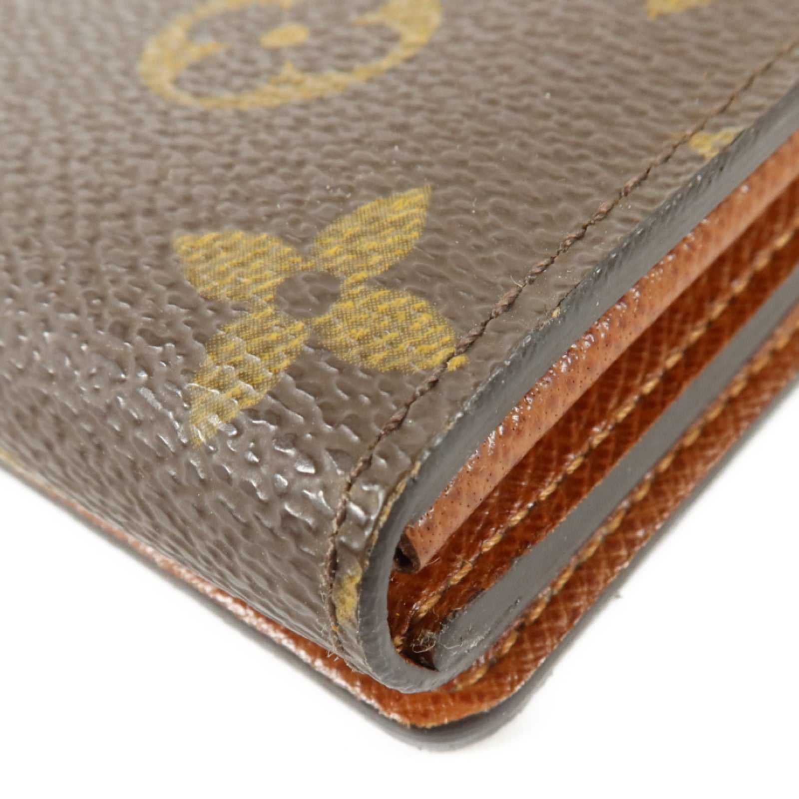 LOUIS VUITTON Monogram Porte Monnaie Billets Tresor金扣長錢包