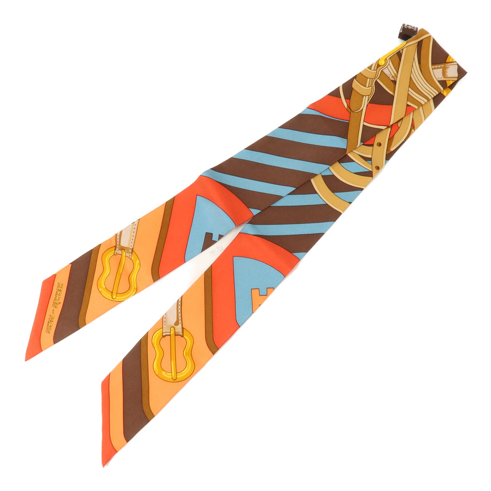 HERMES 【激減優惠】絲質Twilly絲巾