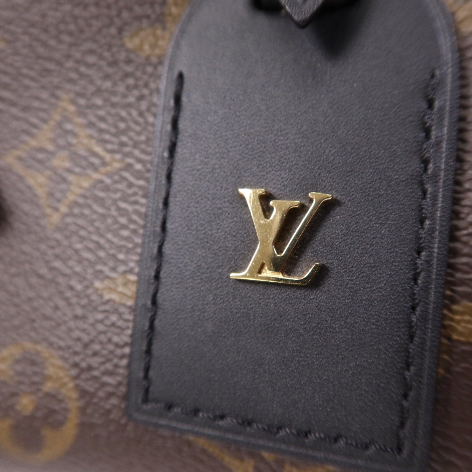 LOUIS VUITTON Monogram Petite Malle Souple金扣手挽肩背兩用袋