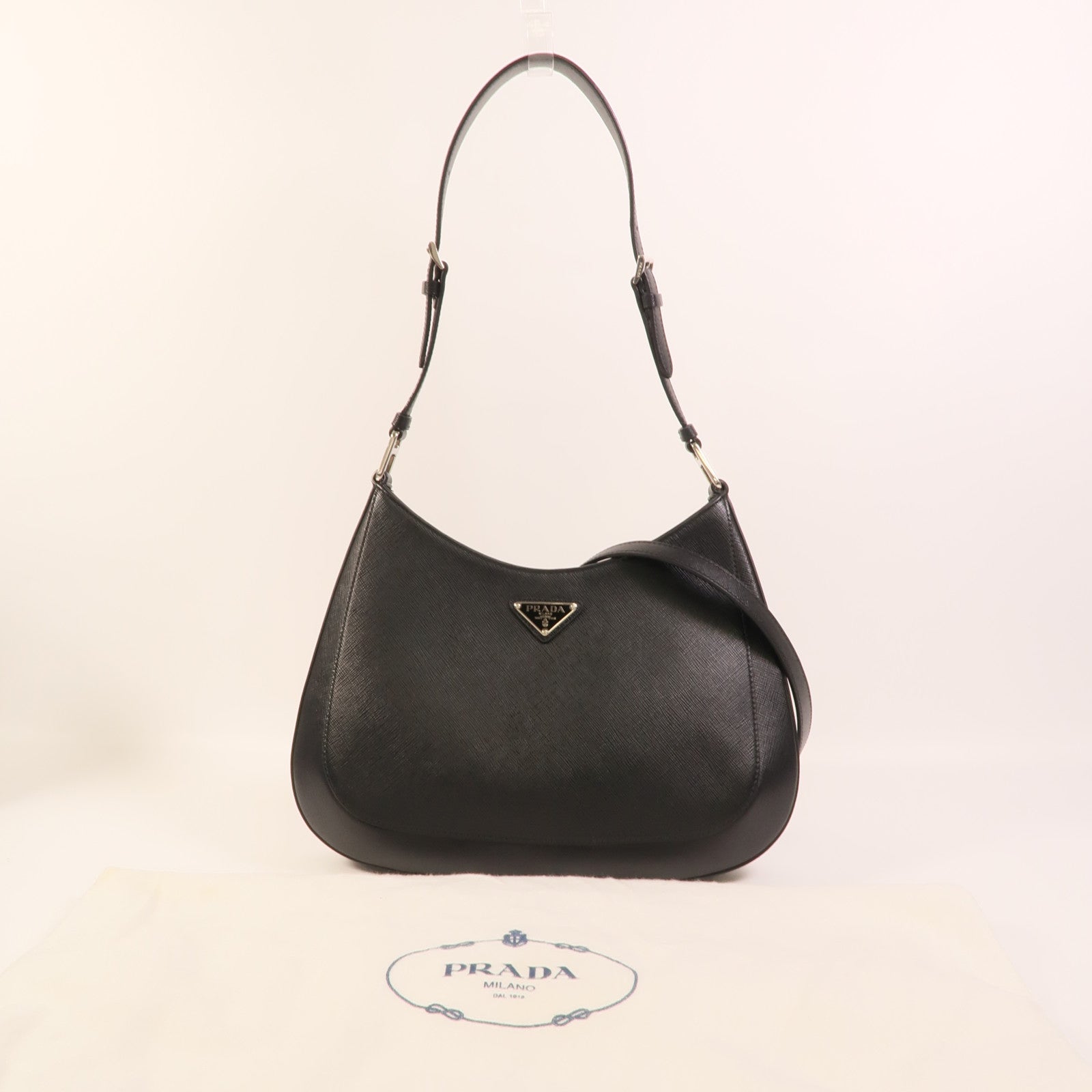 PRADA Saffiano皮革Shoulder Bag手挽肩背兩用袋