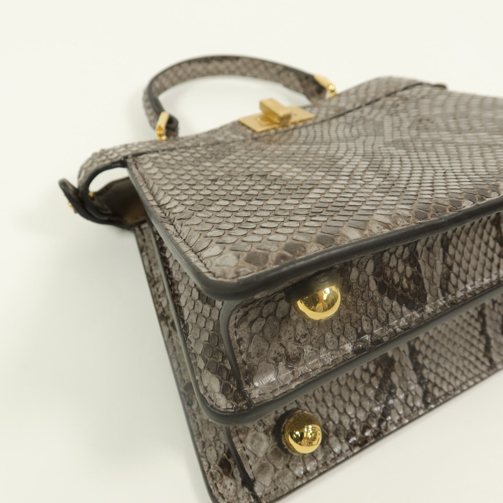 FENDI 珍稀皮革Peekaboo Iseeu Mini手挽肩背兩用袋