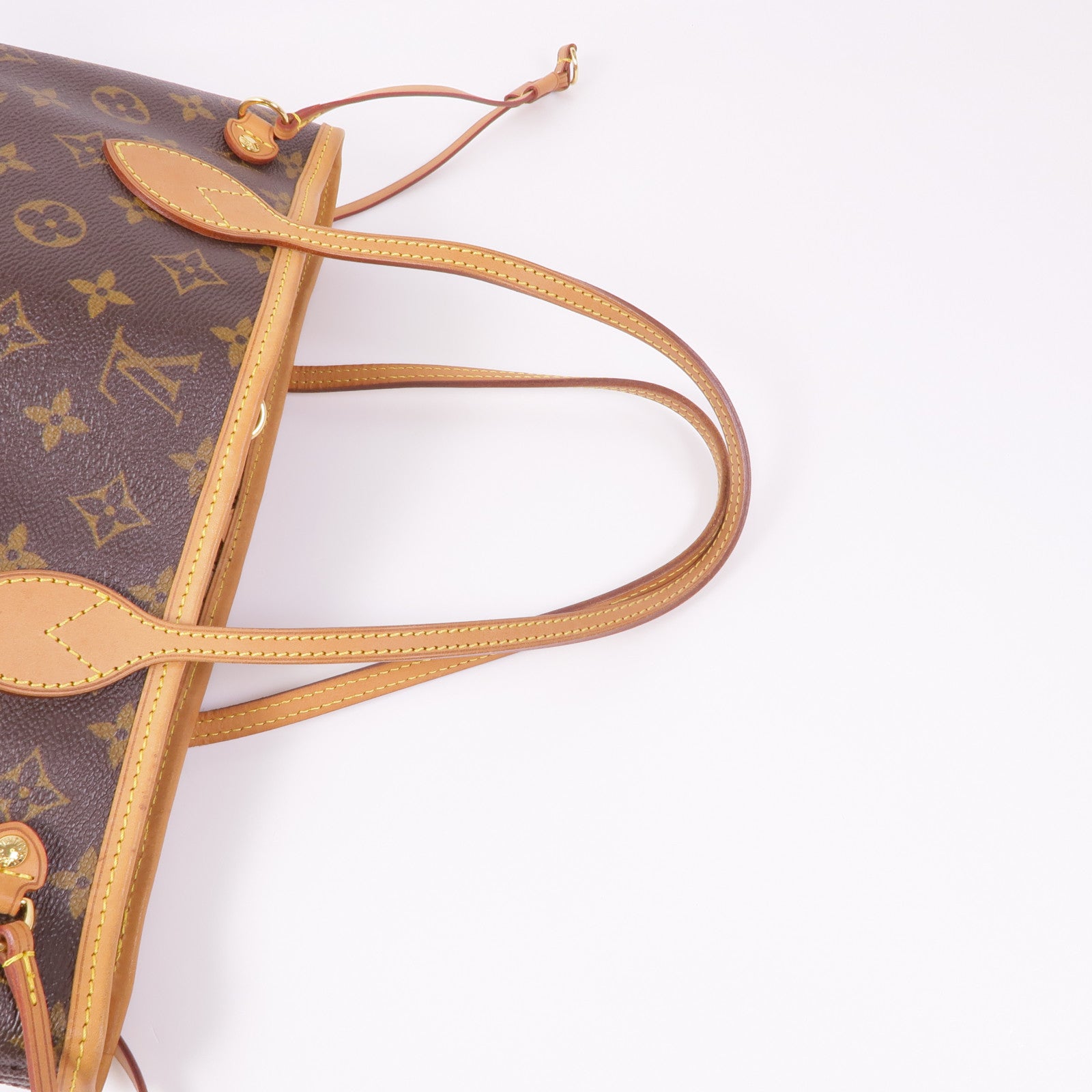 LOUIS VUITTON Monogram Neverfull PM金扣肩背袋