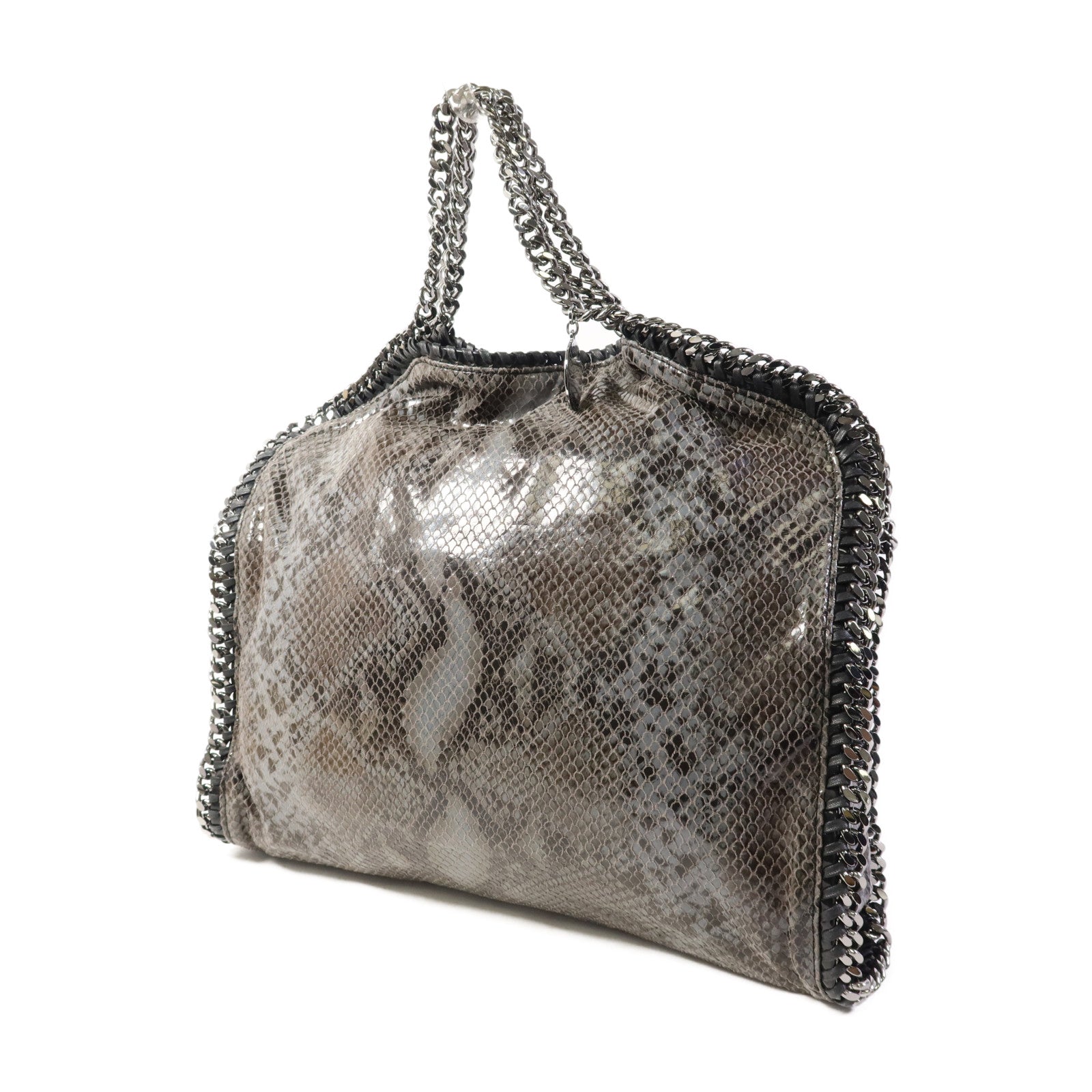 SELECTION 聚酯纖維Stella Mccartney銀扣鏈帶手挽肩背兩用袋