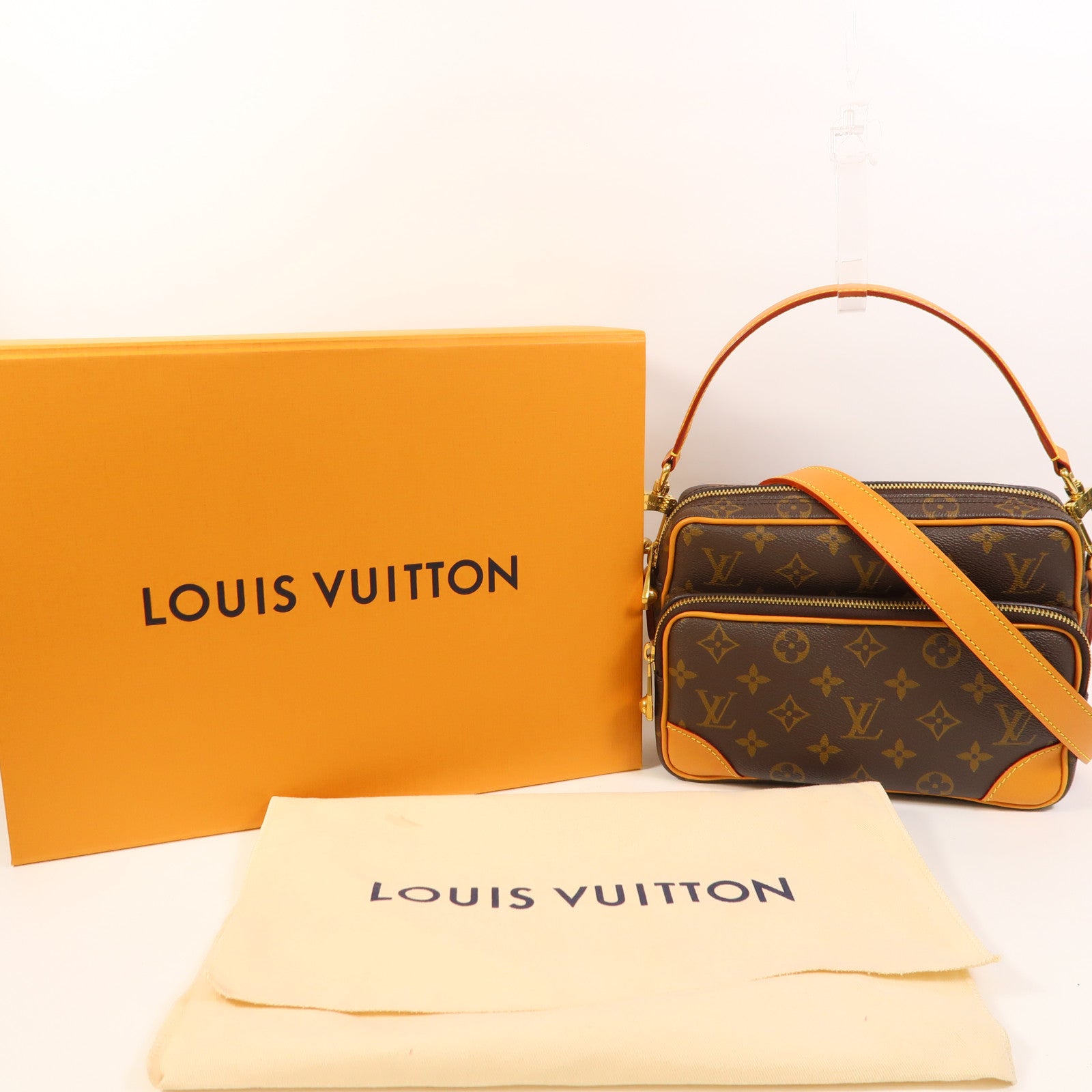 LOUIS VUITTON Monogram Nil金扣手挽肩背兩用袋