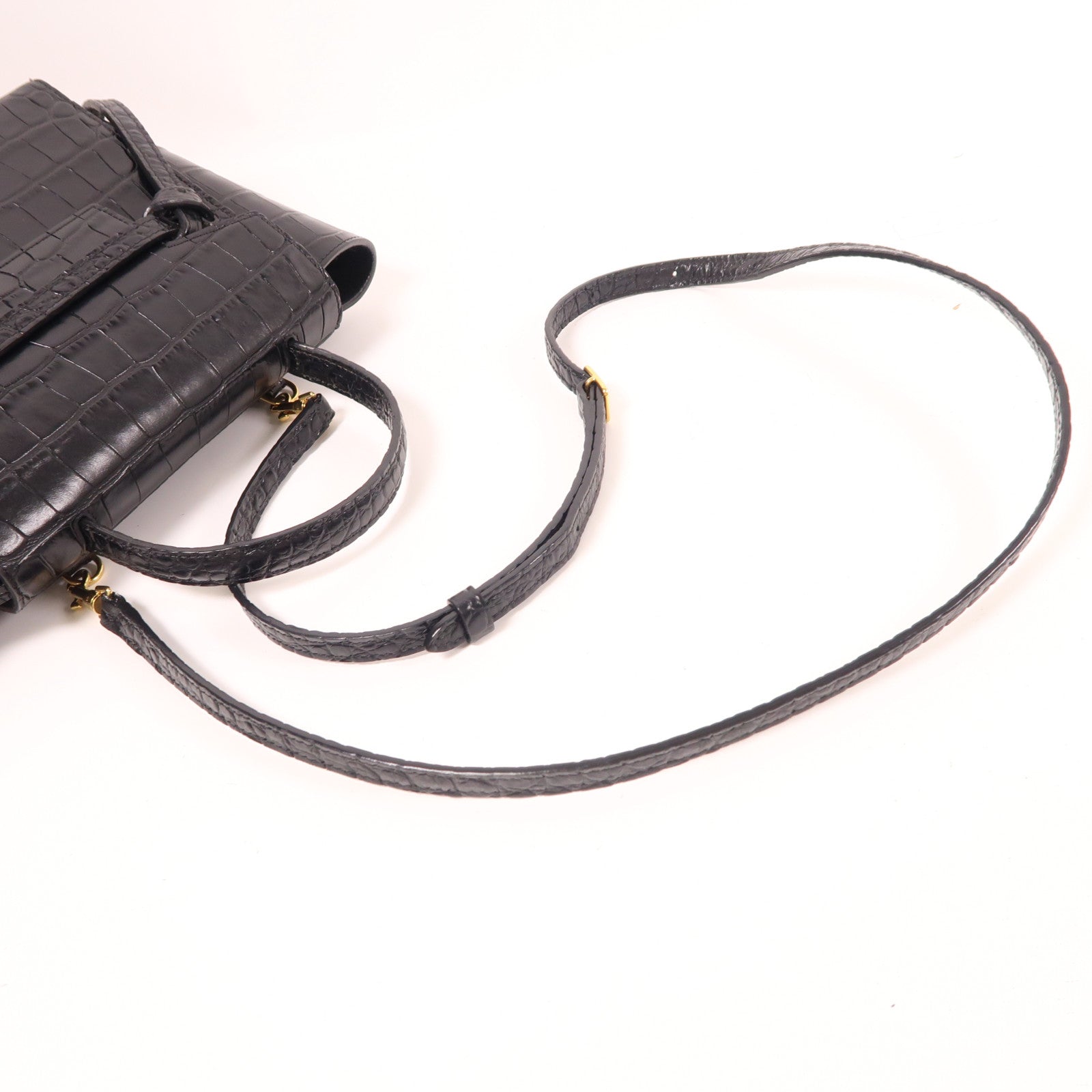 CELINE 牛皮皮革Belt Bag金扣手挽肩背兩用袋