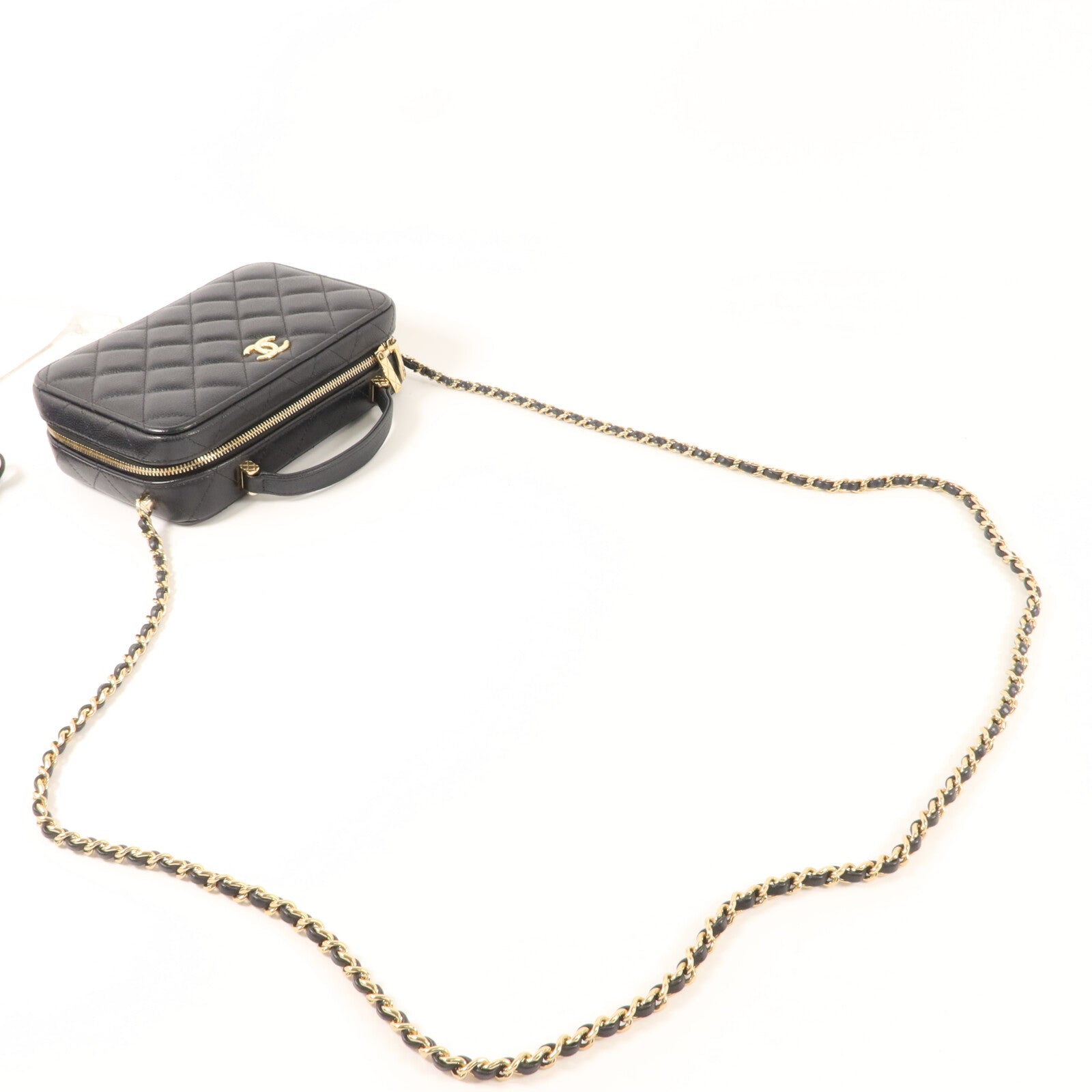 CHANEL 牛皮皮革Top Handle Vanity Case手挽肩背兩用袋