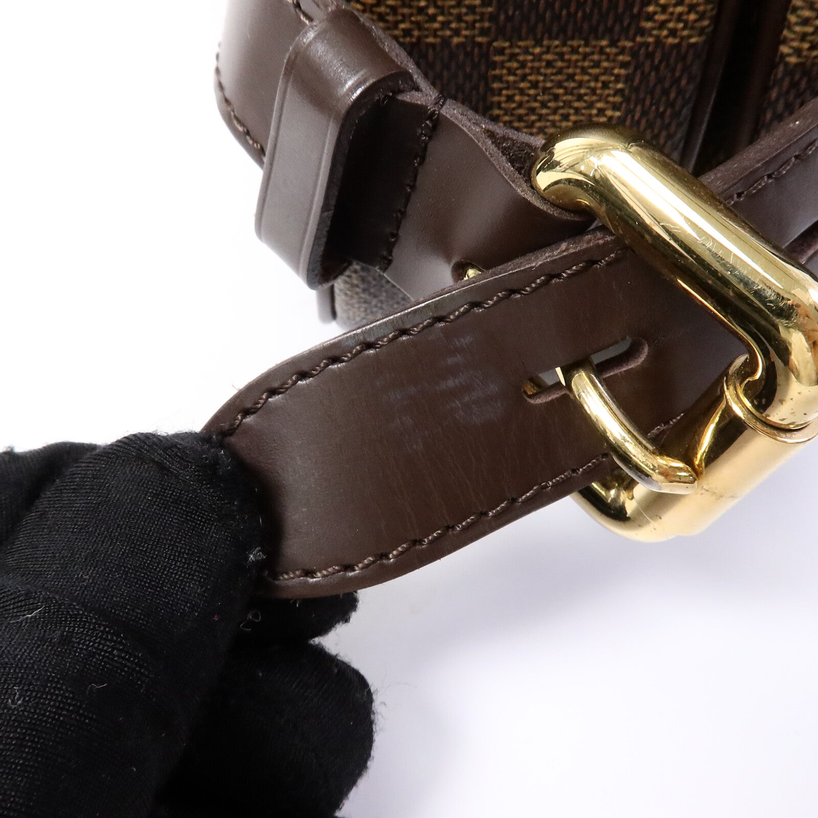 LOUIS VUITTON Damier Highbury金扣肩背袋