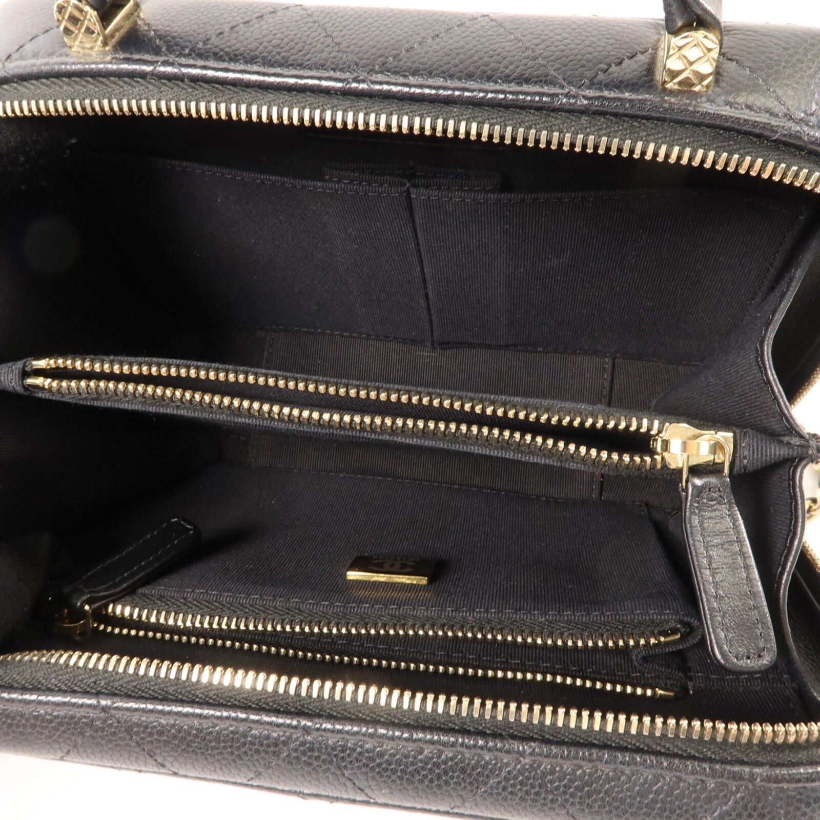 CHANEL 牛皮皮革Top Handle Vanity Case手挽肩背兩用袋