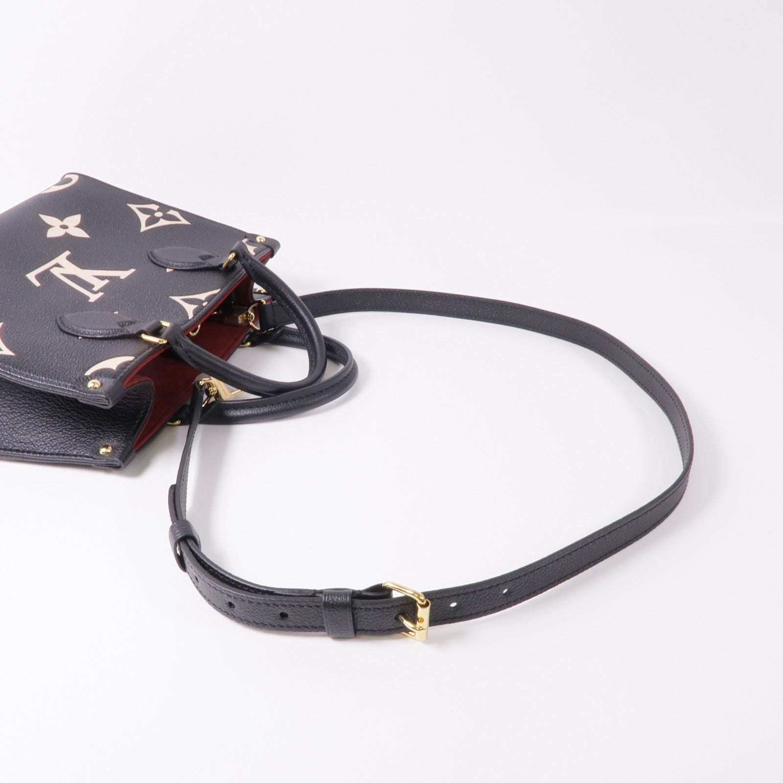 LOUIS VUITTON【激減優惠】 Monogram Empreinte On The Go PM金扣手挽肩背兩用袋