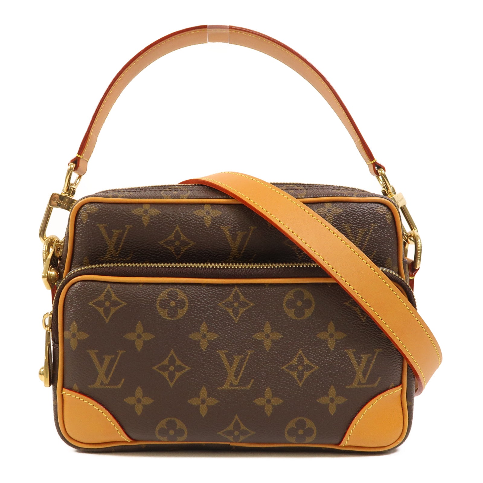 LOUIS VUITTON Monogram Nil金扣手挽肩背兩用袋