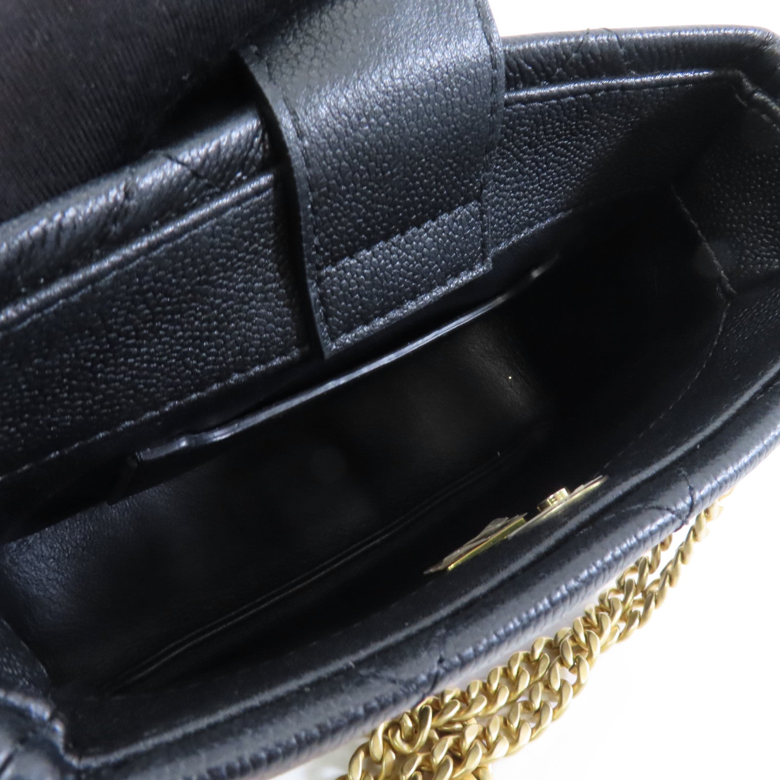 CHANEL 【激減優惠】菱格Caviar皮革Chain Shoulder Bag金扣鏈帶肩背袋黑色