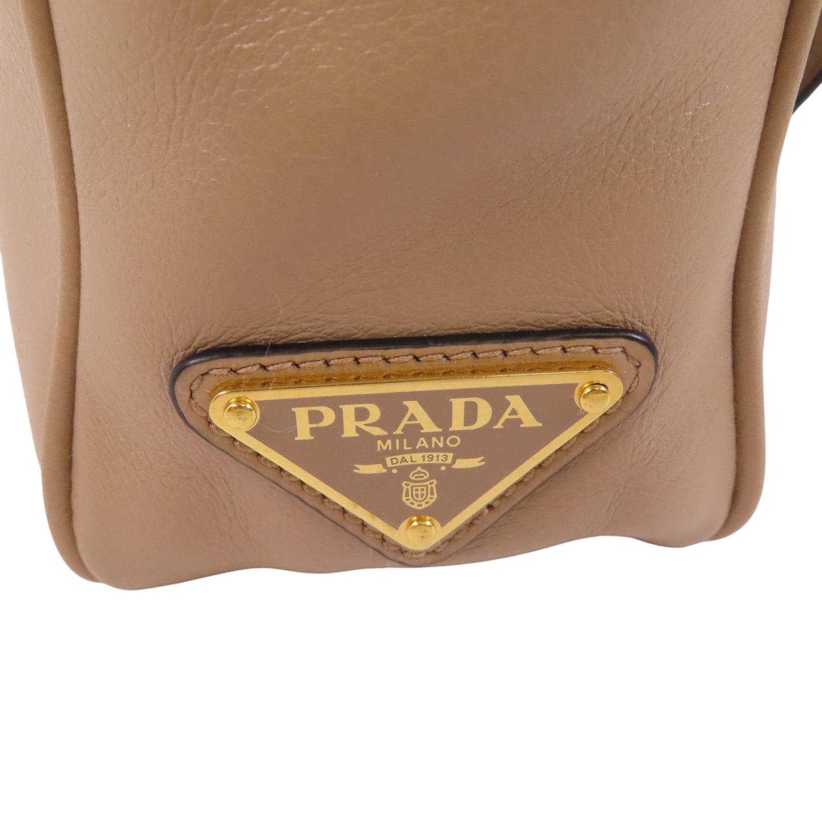 PRADA 牛皮皮革Camera Bag金扣件肩背袋
