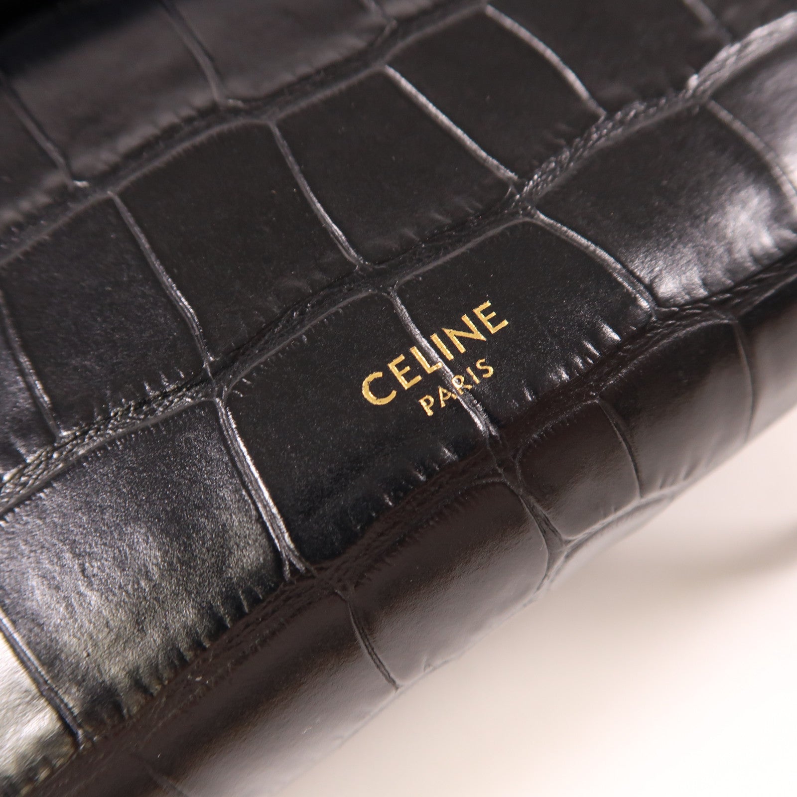 CELINE 牛皮皮革Belt Bag金扣手挽肩背兩用袋