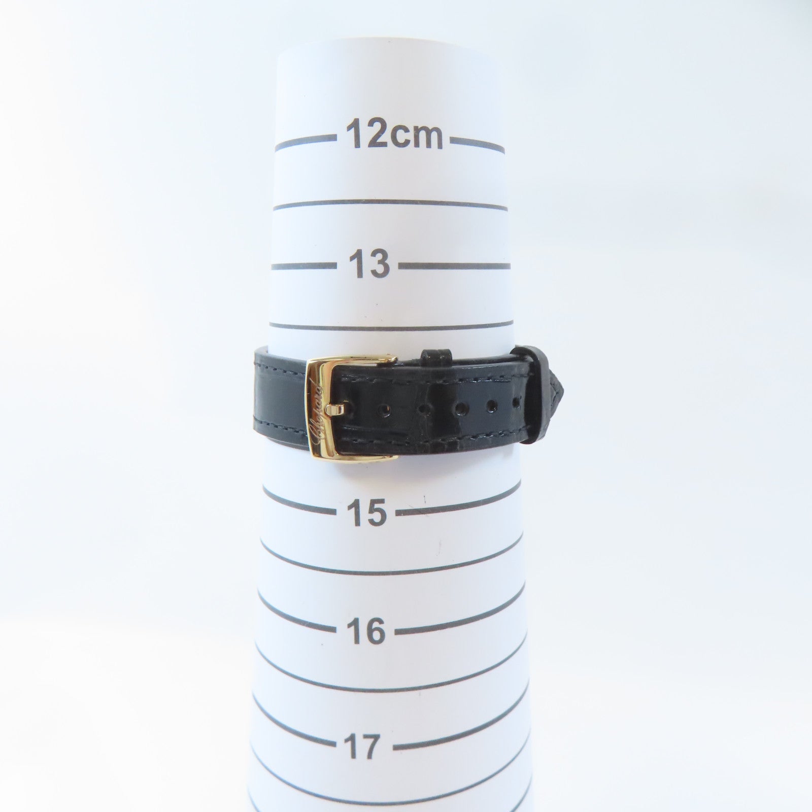 Chopard Happy Sport 18K玫瑰金/皮革帶手錶自動機芯白色