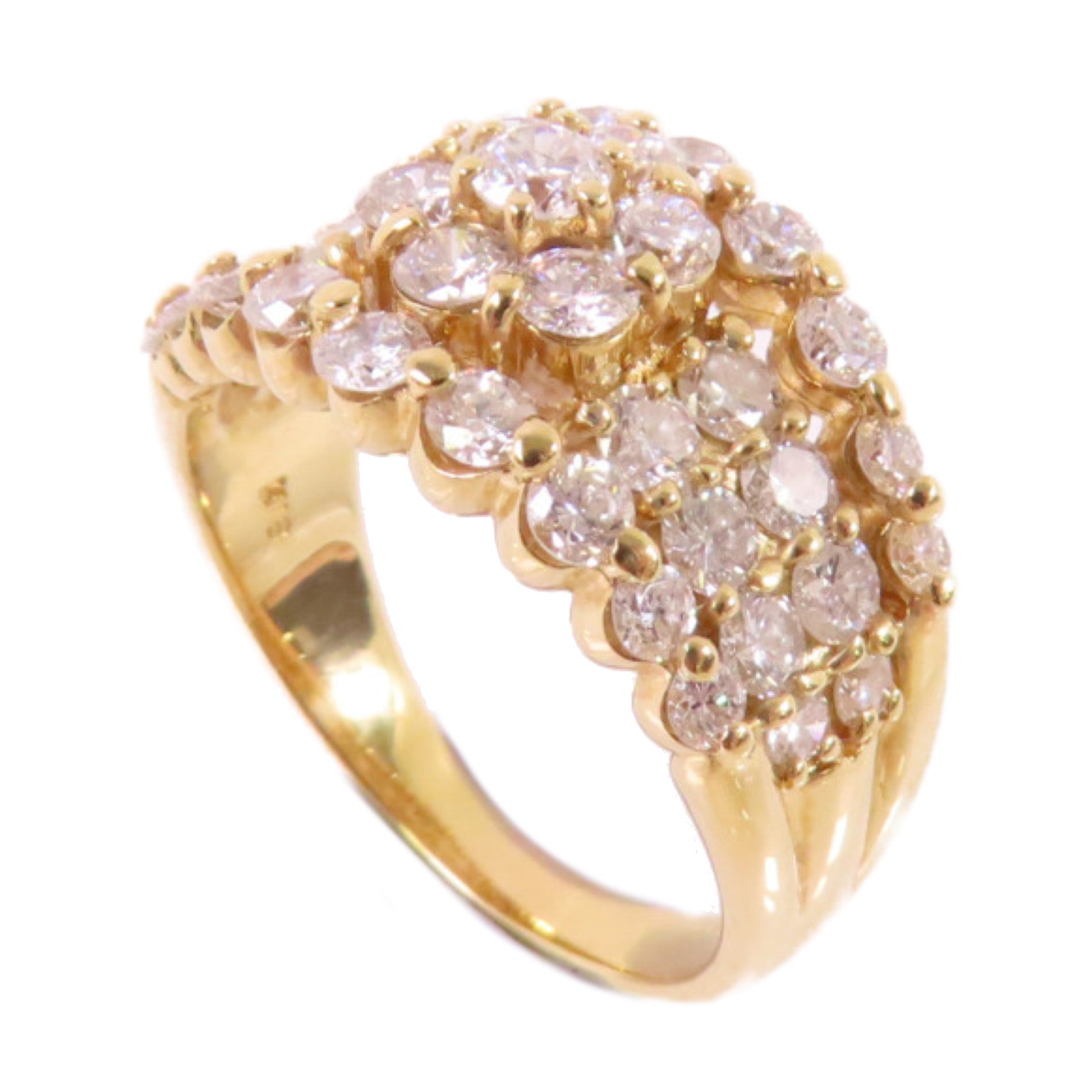 JEWELRY 18K黃金/2.39ct鑽石Diamond Ring戒指US#7.25