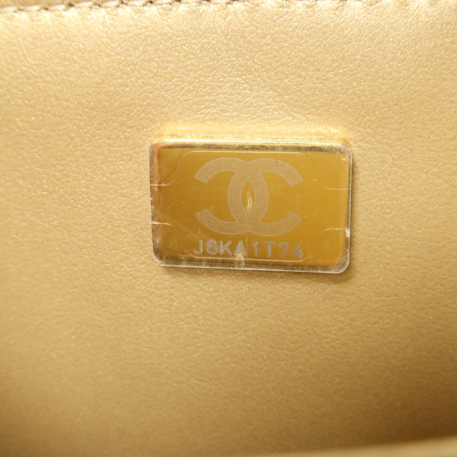 CHANEL 羊皮皮革Octagonal Buckle Mini Flap Bag鏈帶肩背袋