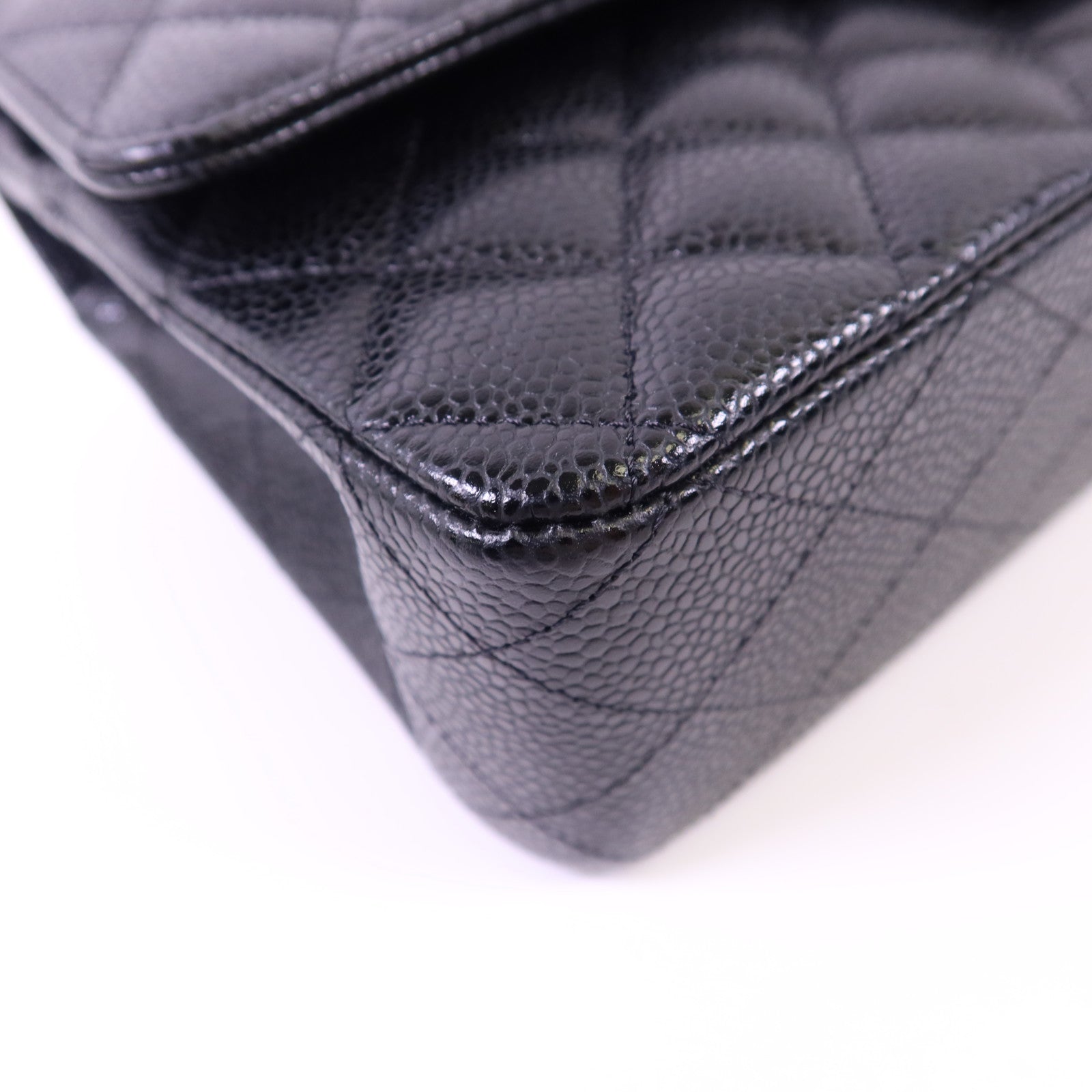 CHANEL 牛皮皮革Classic 25銀扣鏈帶肩背袋