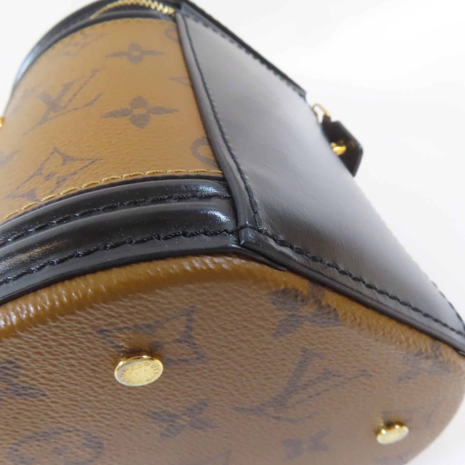 LOUIS VUITTON Monogram Reverse Cannes金扣手挽肩背兩用袋啡色 Brand Off Hong Kong