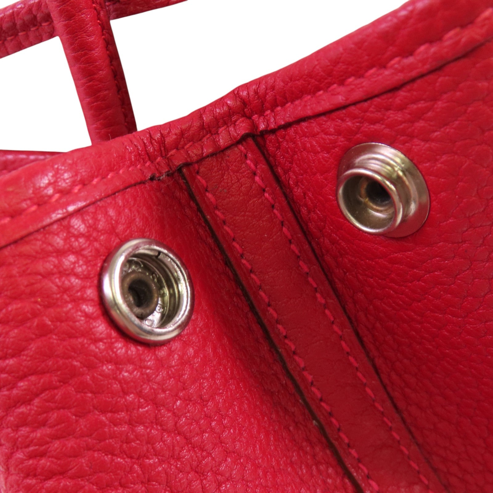 HERMES Negonda皮革Garden Party TPM Tote Bag銀扣手拿包