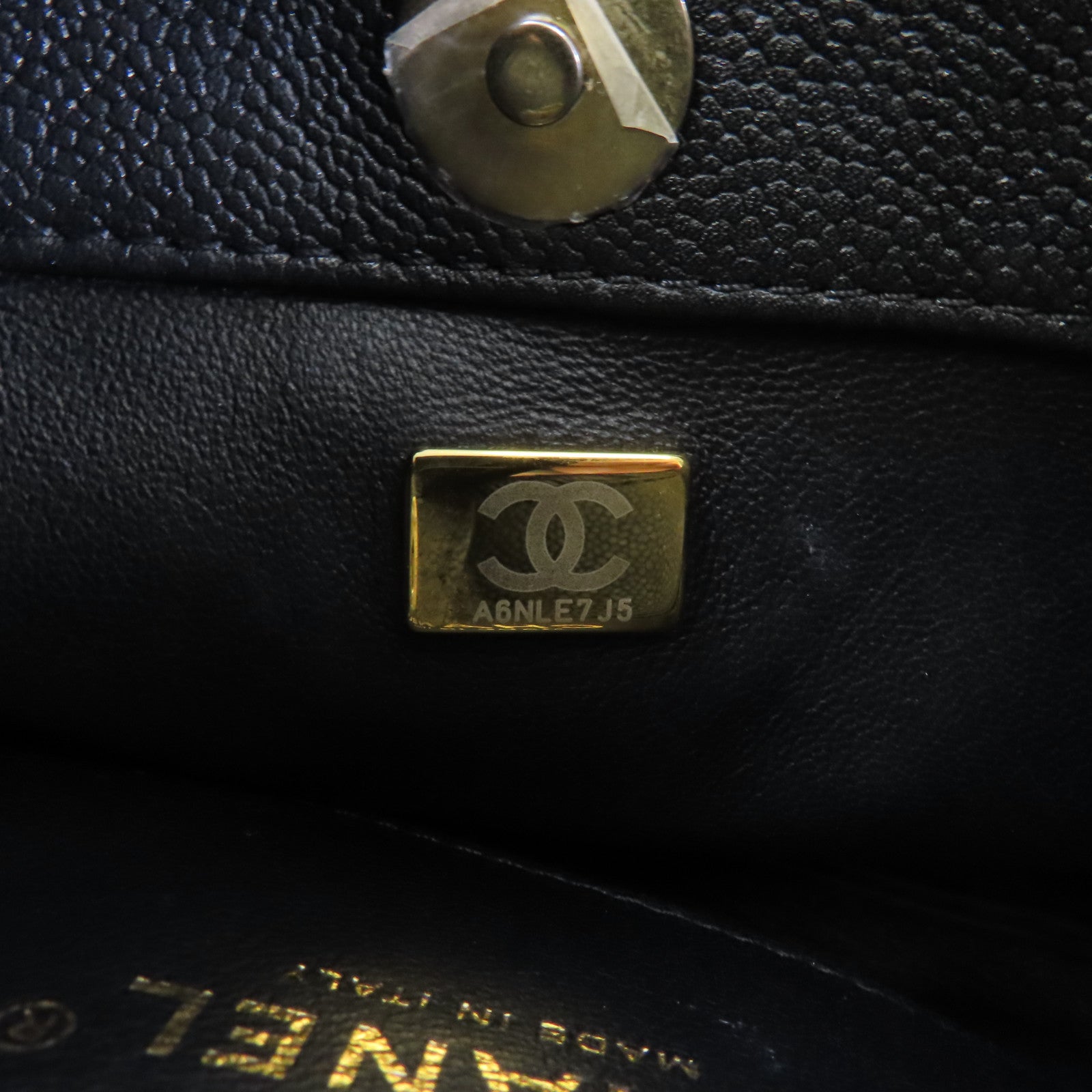 CHANEL 【激減優惠】菱格Caviar皮革Chain Shoulder Bag金扣鏈帶肩背袋黑色
