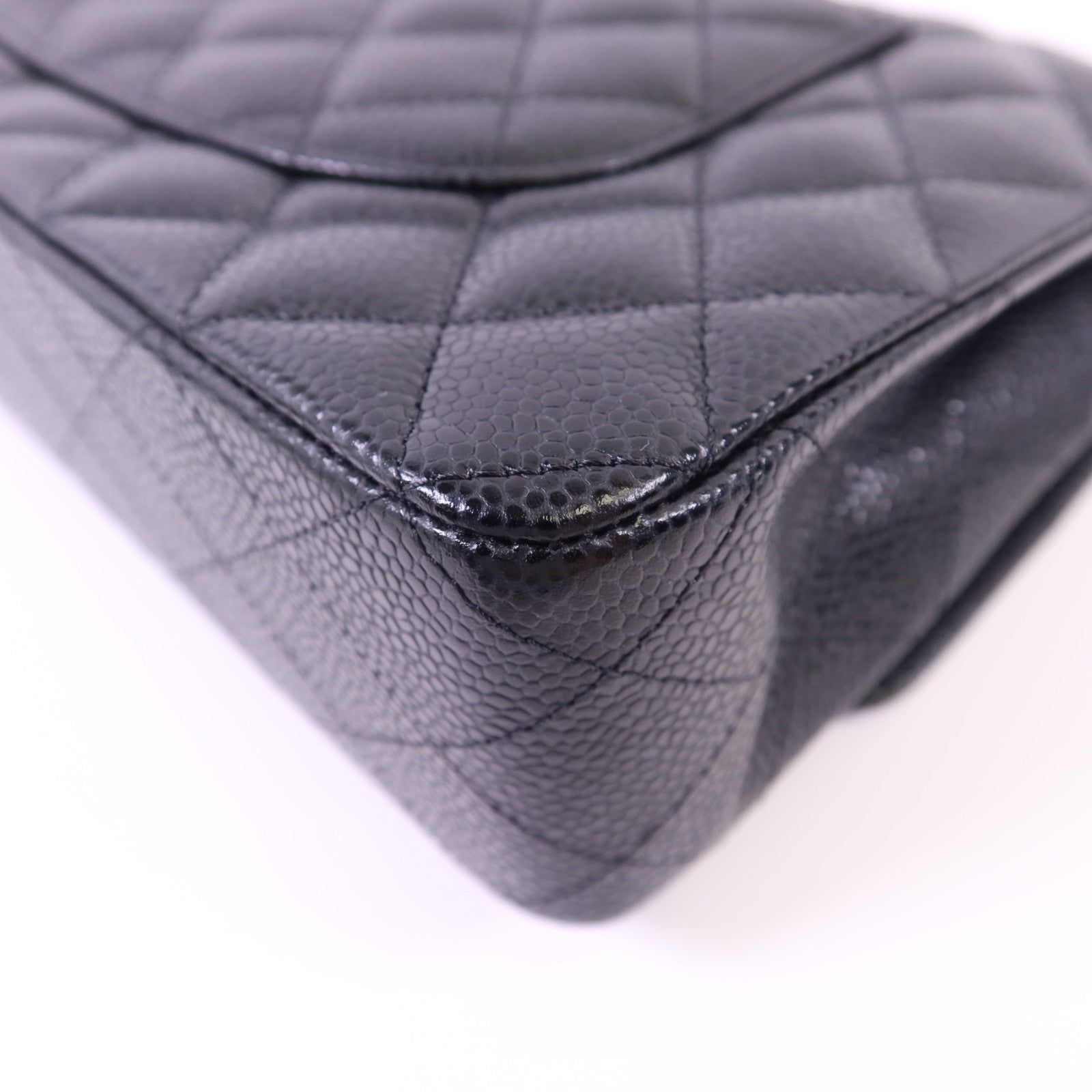 CHANEL 牛皮皮革Classic 25銀扣鏈帶肩背袋