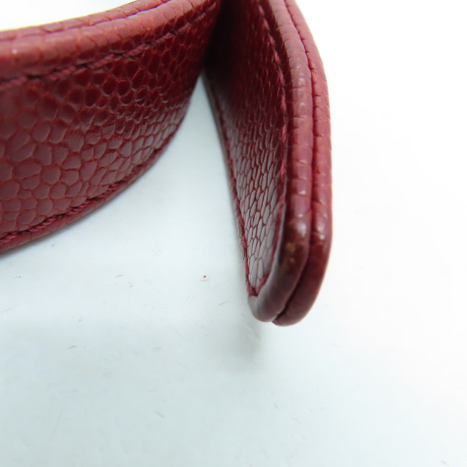CHANEL 【激減優惠】菱格Caviar皮革Chain Shoulder鏈帶肩背袋銀扣紅色