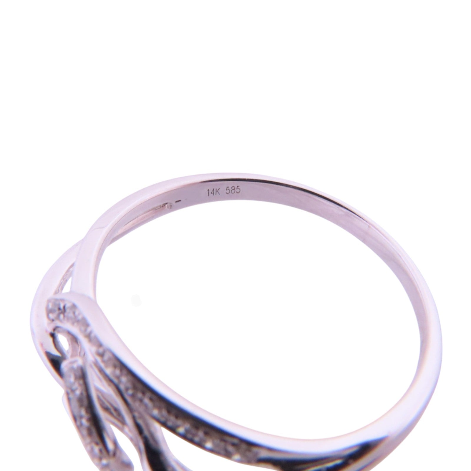 JEWELRY 14K白金Diamond Ring鑽石戒指US#6.25