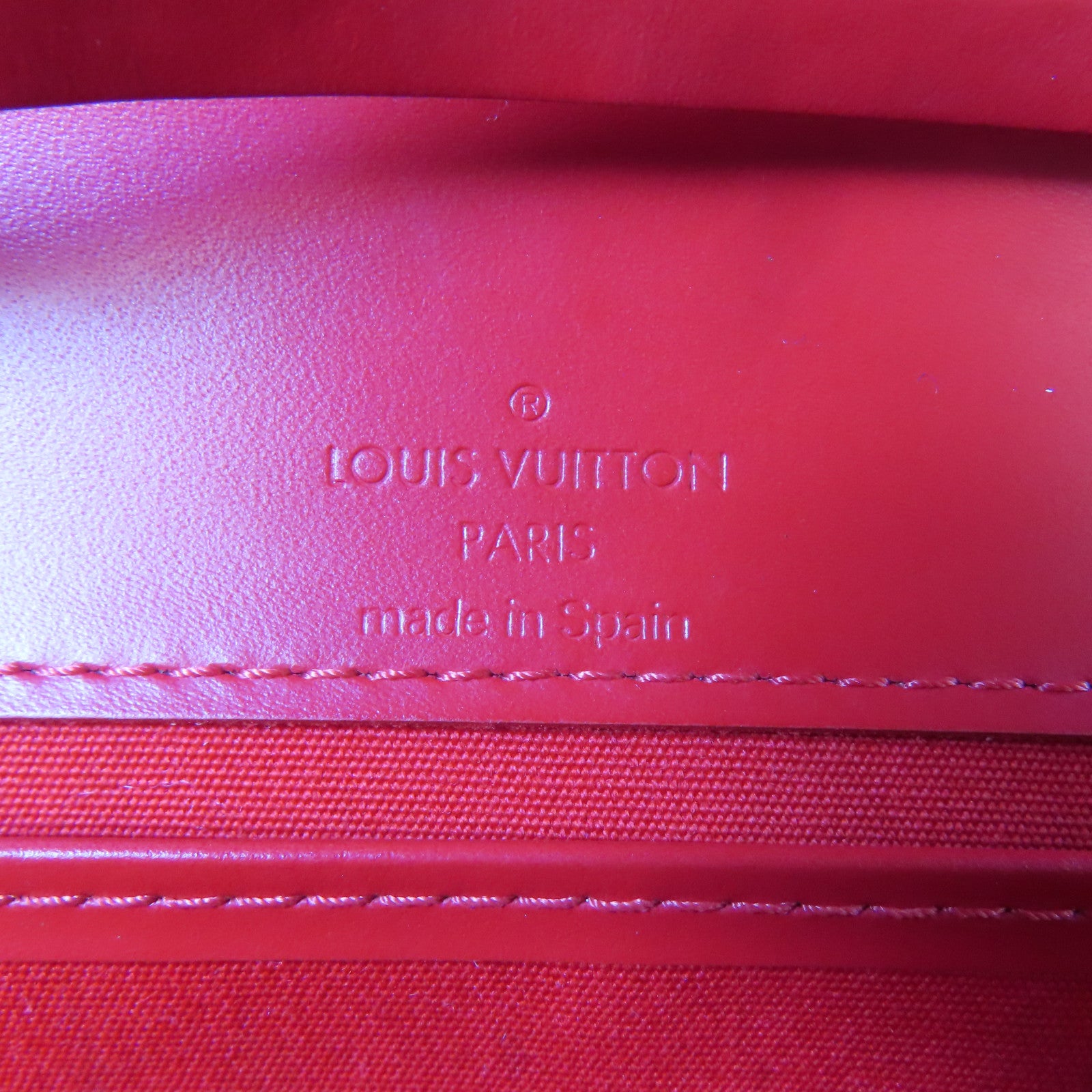 LOUIS VUITTON Epi Honfleur Clutch Bag金扣肩背袋紅色
