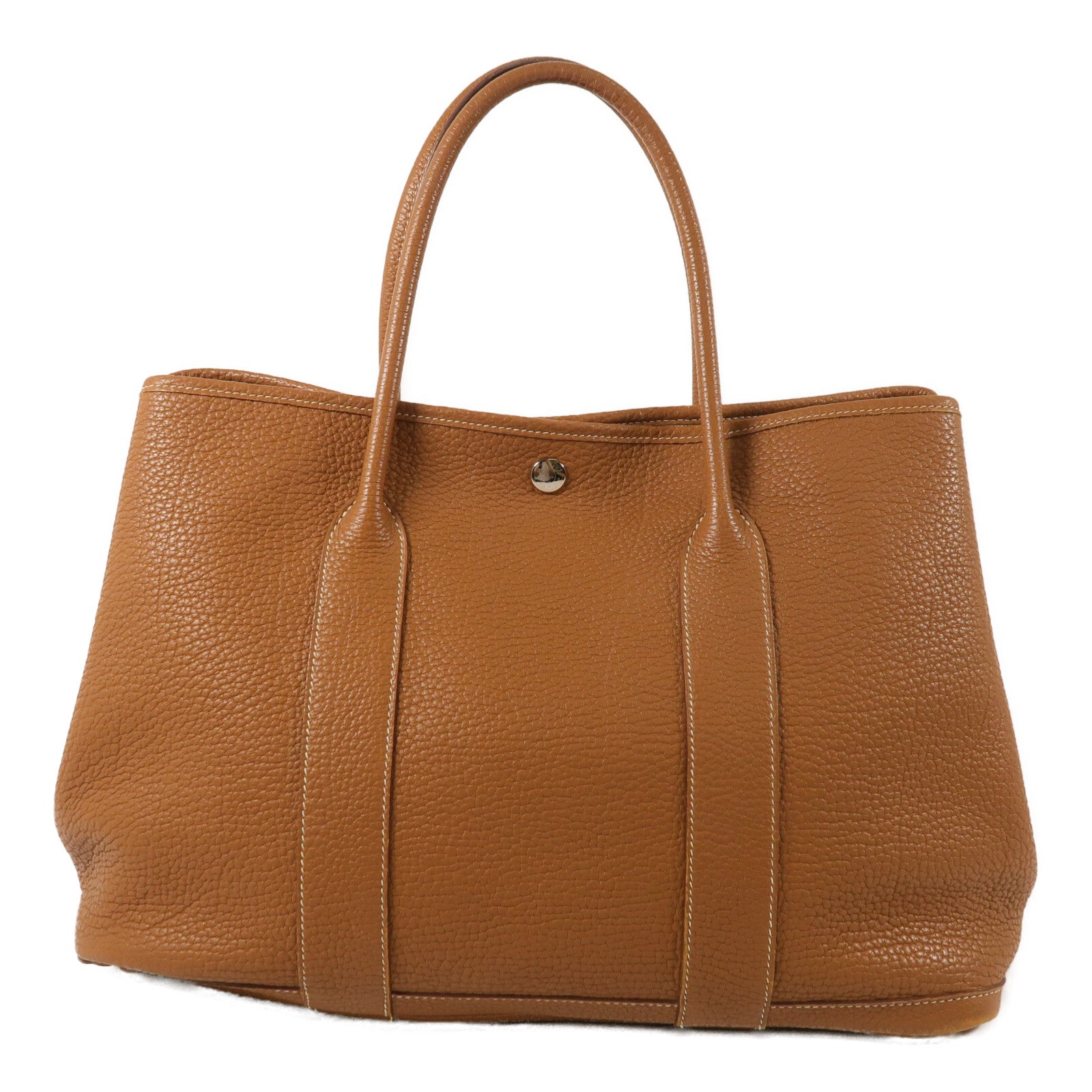 HERMES Negonda皮革Garden Party PM手挽袋Gold
