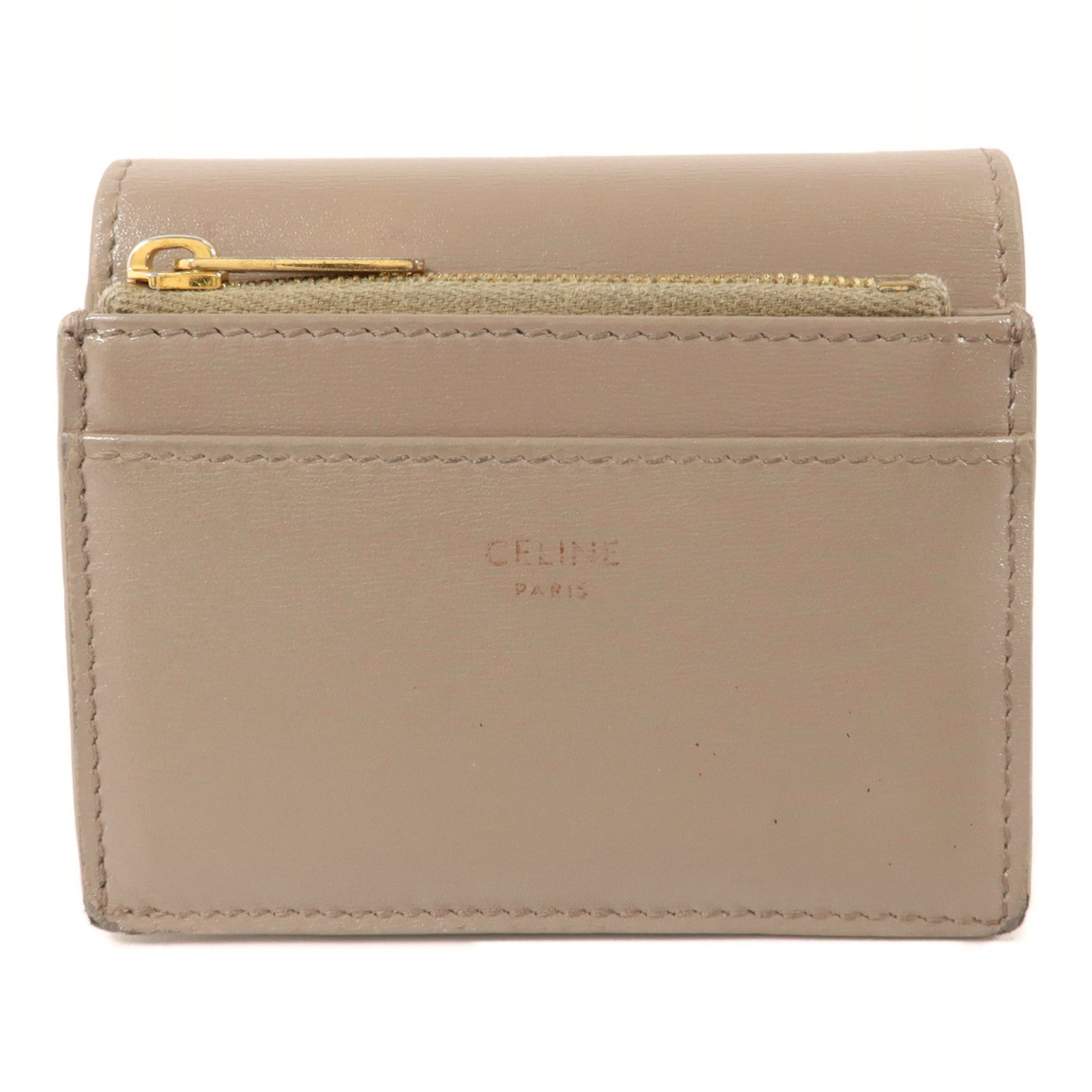 CELINE 牛皮皮革Compact Wallet with Coin Purse錢包