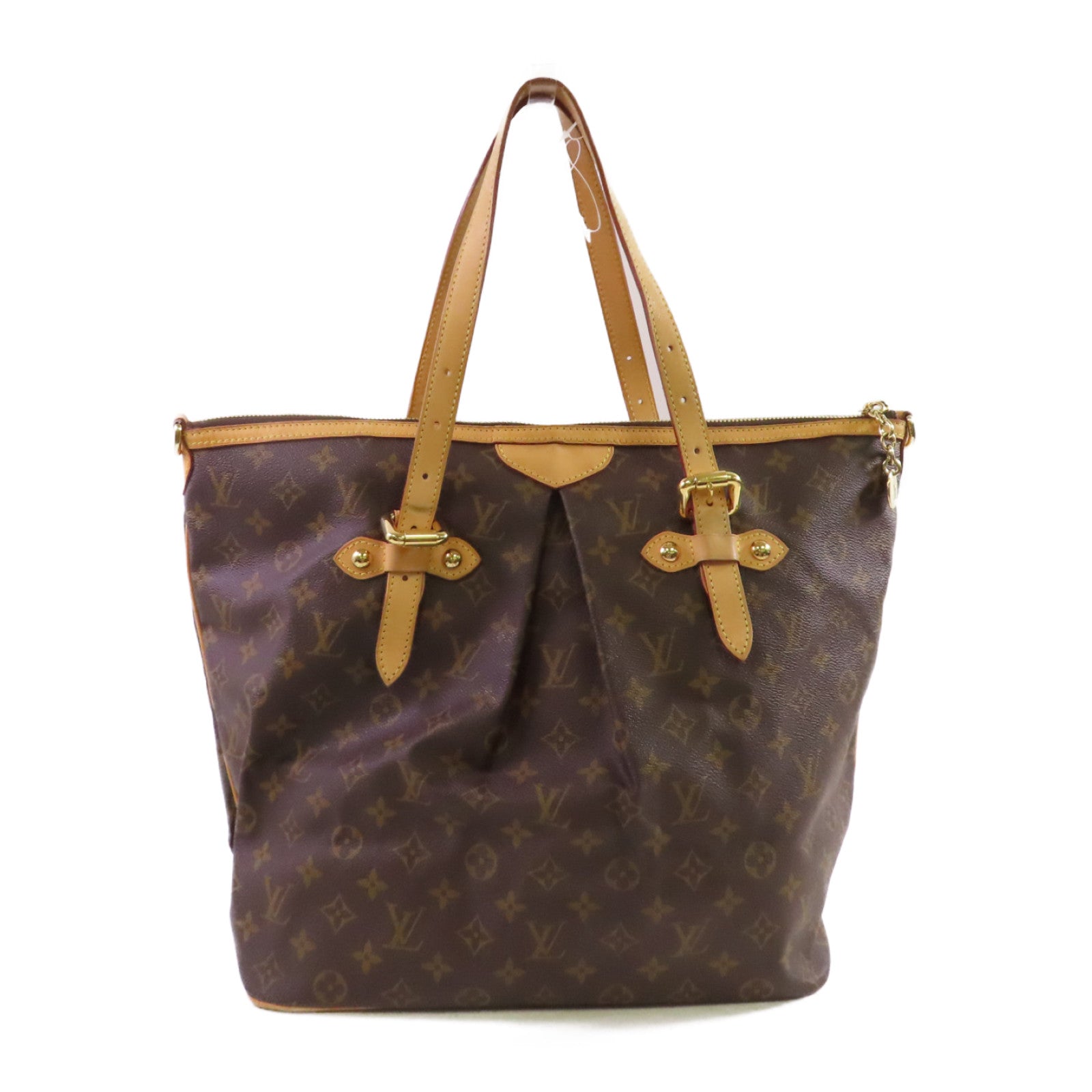 LOUIS VUITTON Monogram Palermo GM Shoulder Bag金扣肩背袋啡色