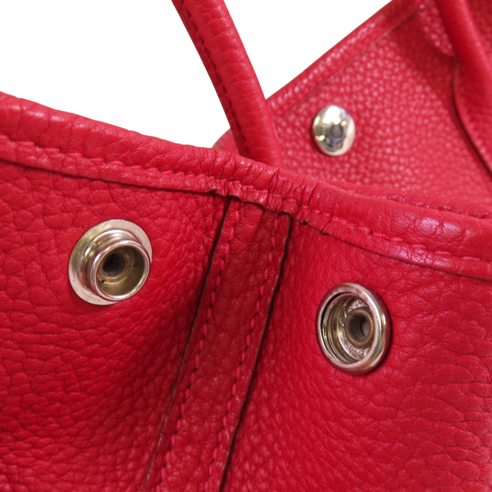 HERMES Negonda皮革Garden Party TPM Tote Bag銀扣手拿包