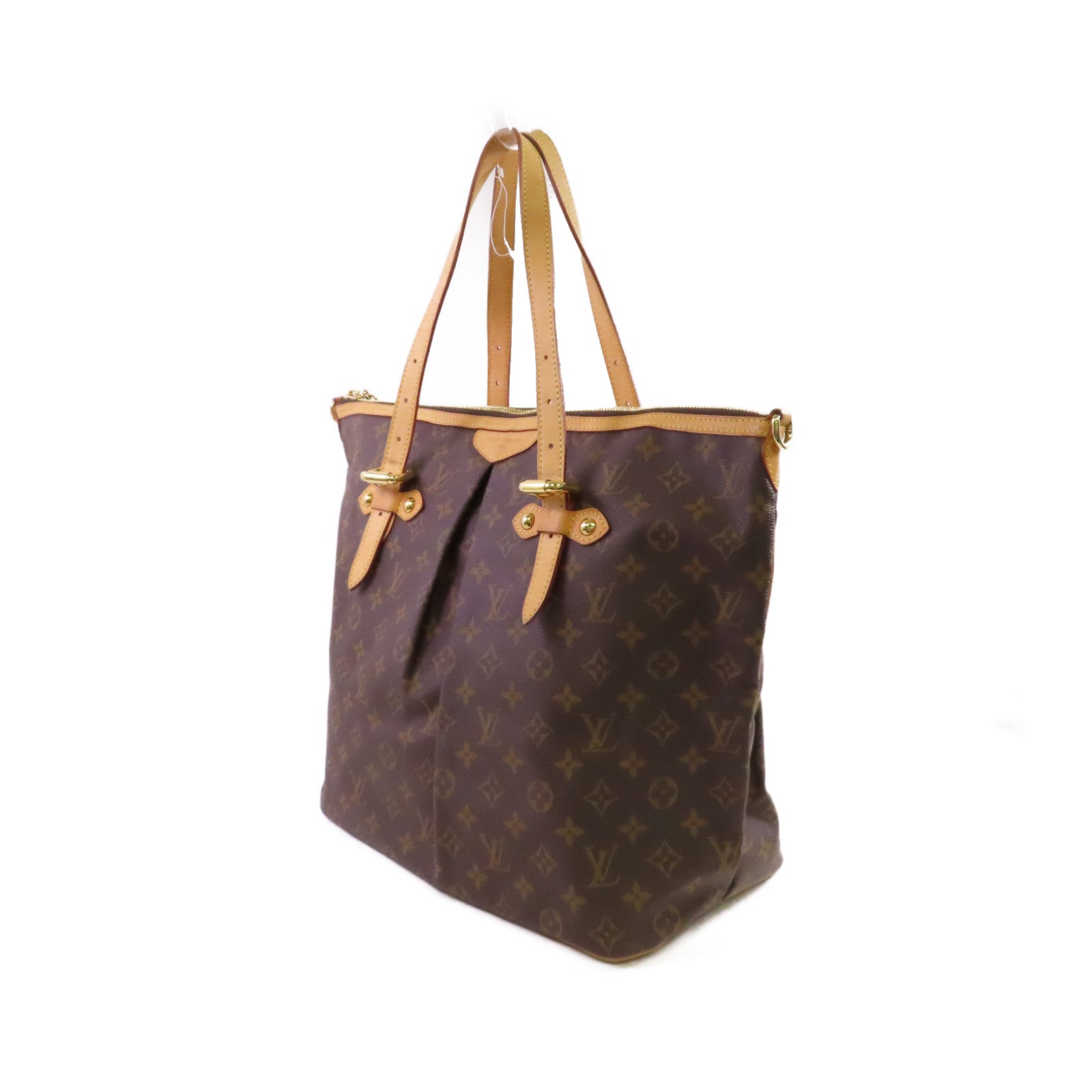 LOUIS VUITTON Monogram Palermo GM Shoulder Bag金扣肩背袋啡色