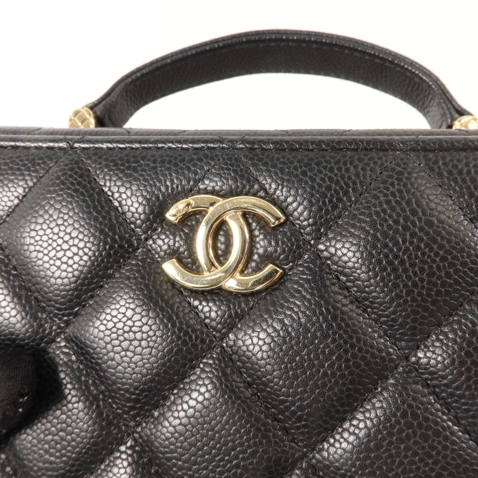 CHANEL 牛皮皮革Top Handle Vanity Case手挽肩背兩用袋
