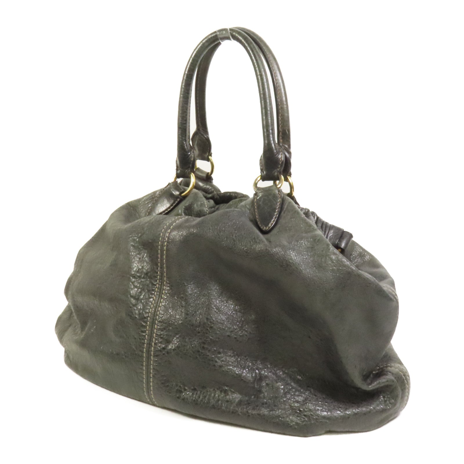 Miu Miu 牛皮皮革Shoulder Bag金扣手挽肩背兩用袋