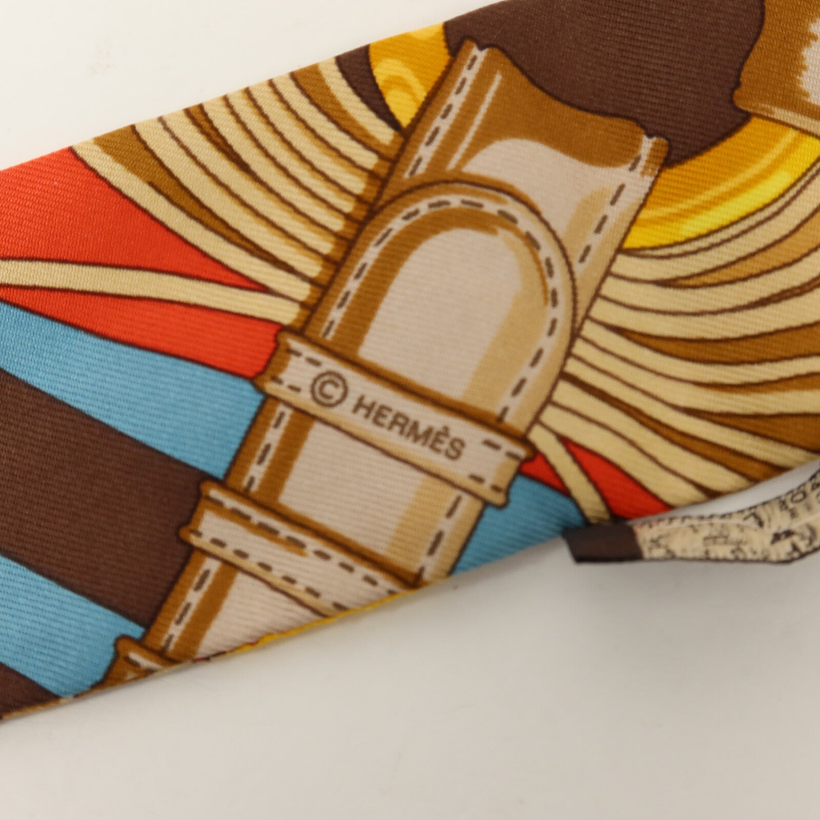 HERMES 【激減優惠】絲質Twilly絲巾