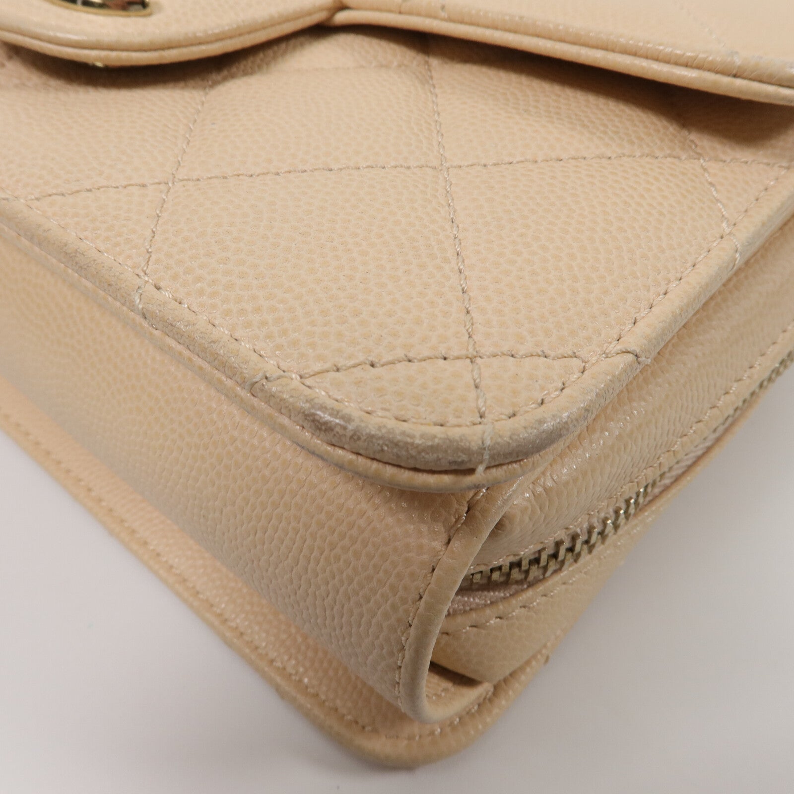 CHANEL 牛皮皮革Mini Flap Bag鏈帶肩背袋